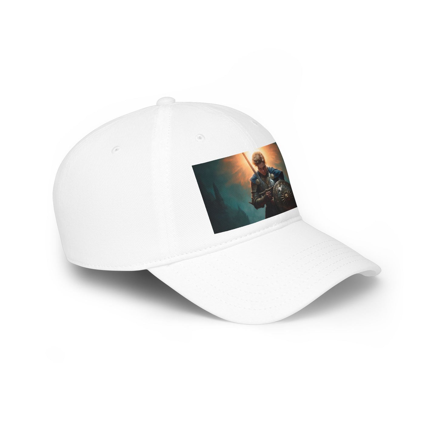 Dawn-Clad Sentinel Low Profile Baseball Cap – Radiant Resolve in Steel