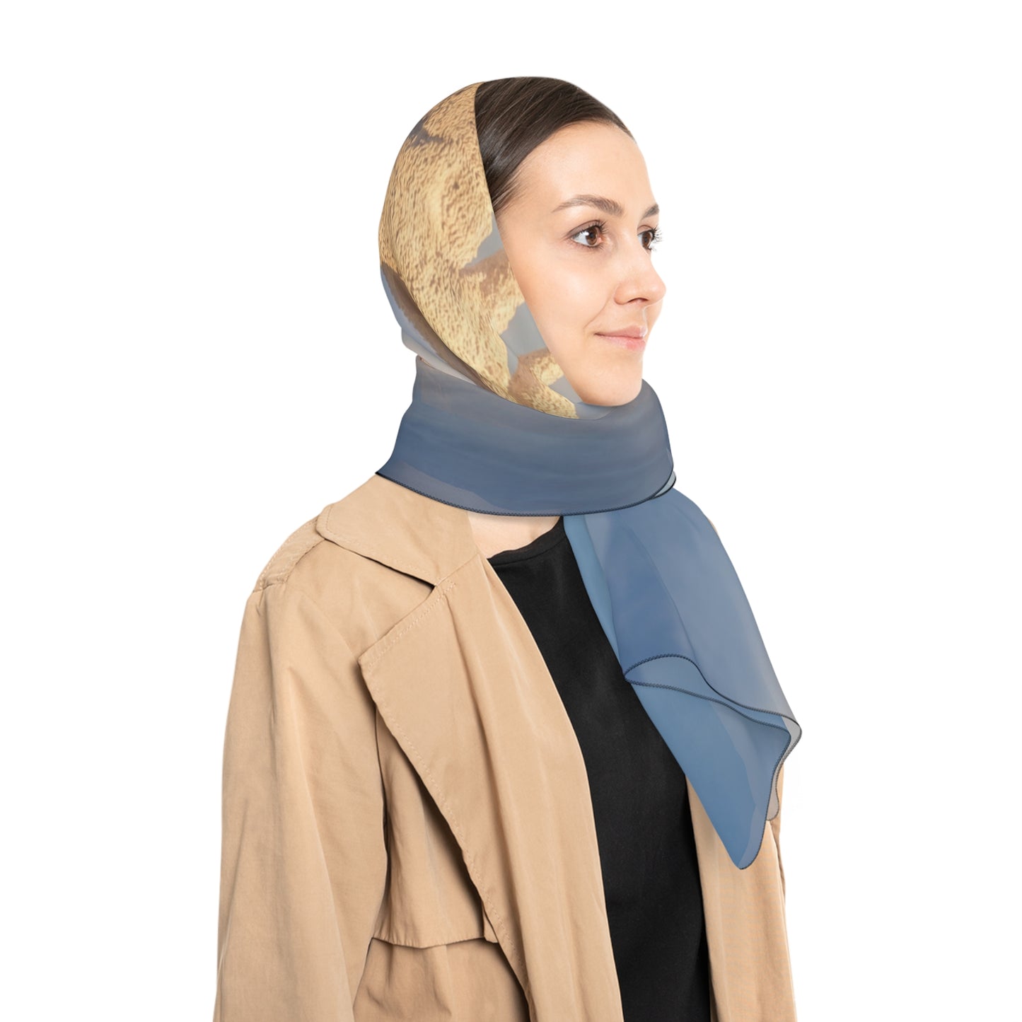 Desert Castle Poly Scarf – Warm Glow of the Salt Flats