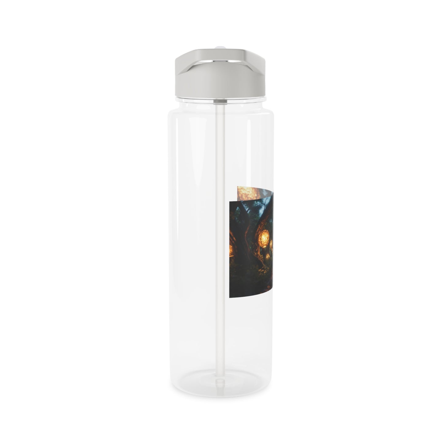 Lantern Tunnel Forest Water Bottle – Glowing Orb Archway Design