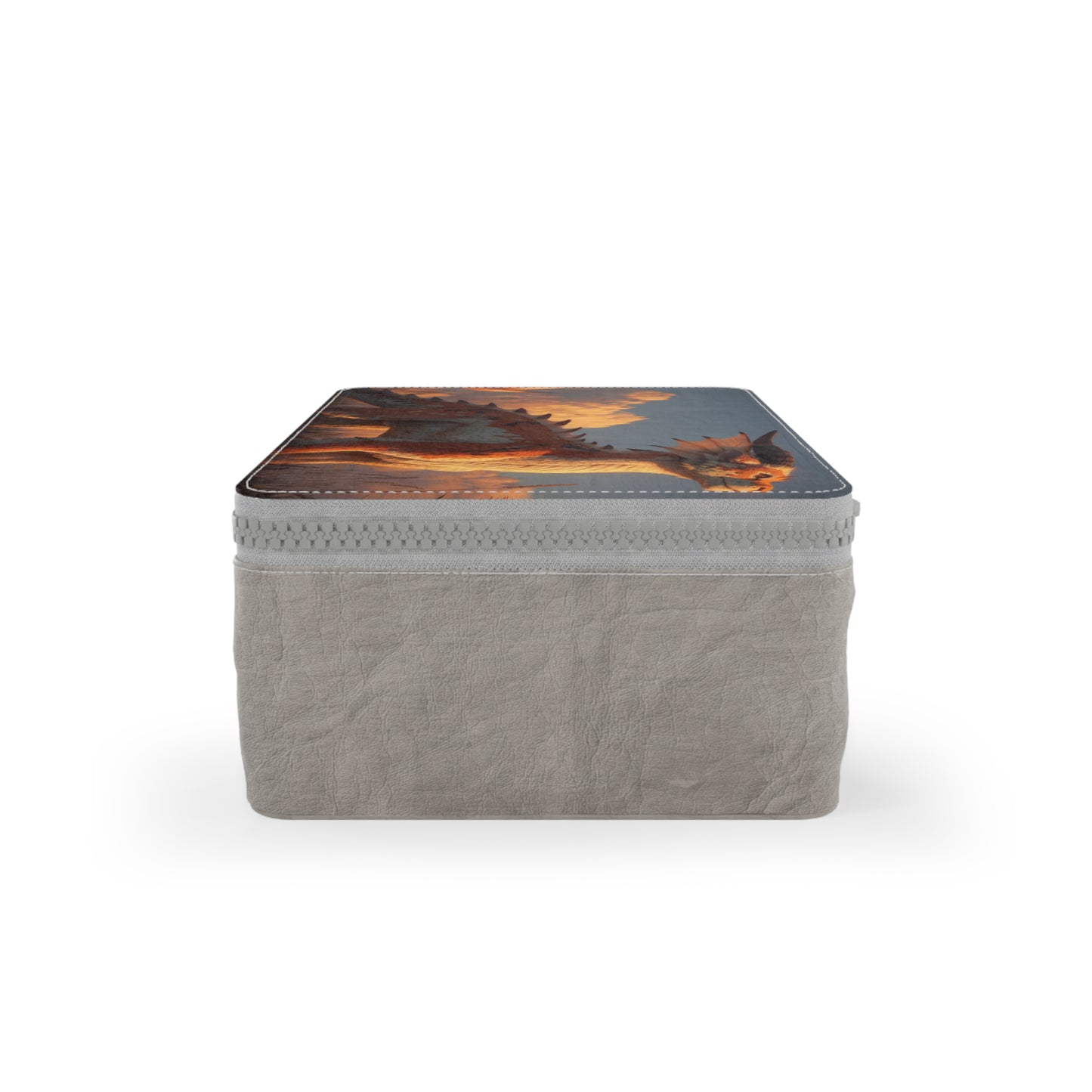 Sunset Sentinel Dragon Paper Lunch Bag – Warm Ember Skywalk