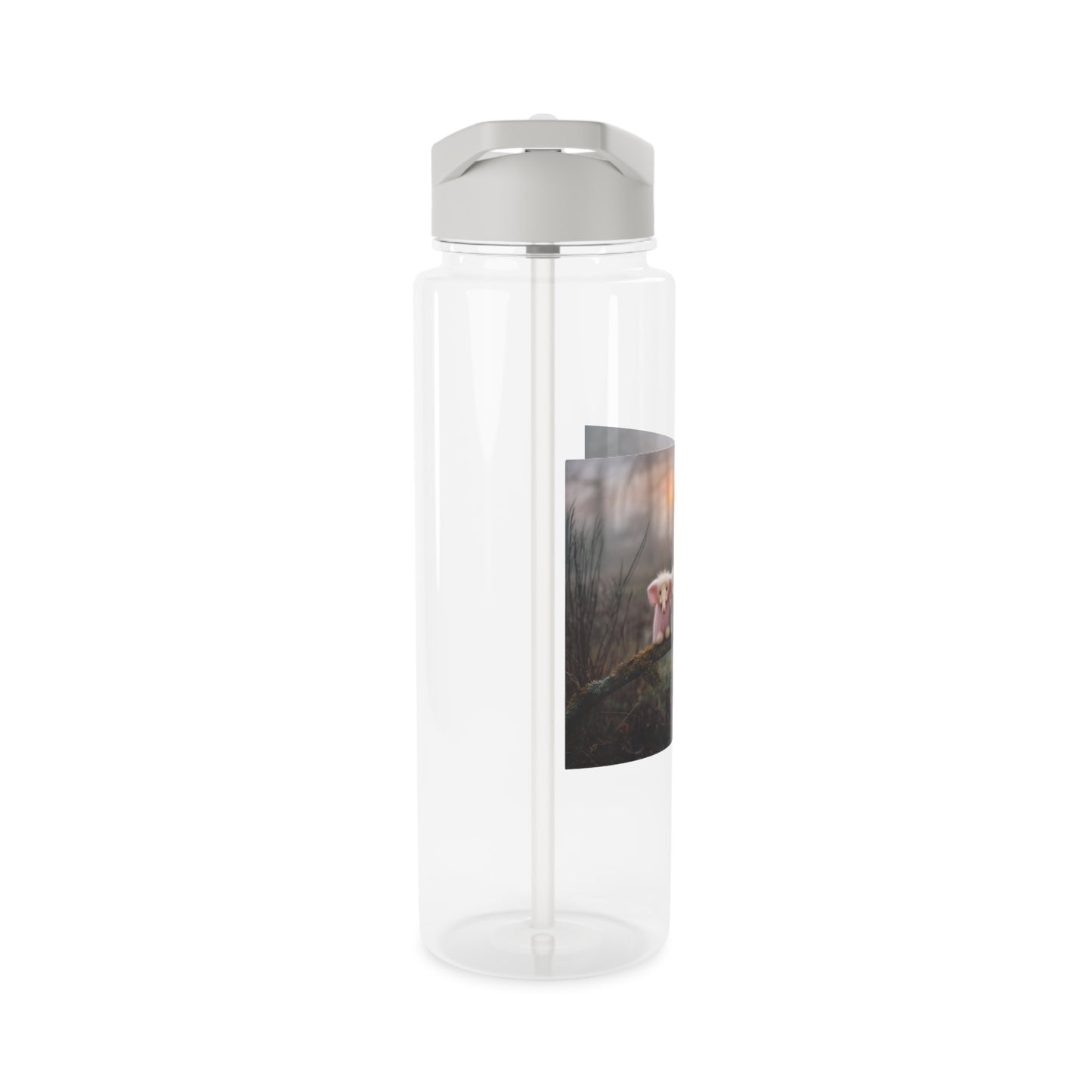 Three Fluffy Elephants Tritan Water Bottle – Mossy Branch Twilight Scene