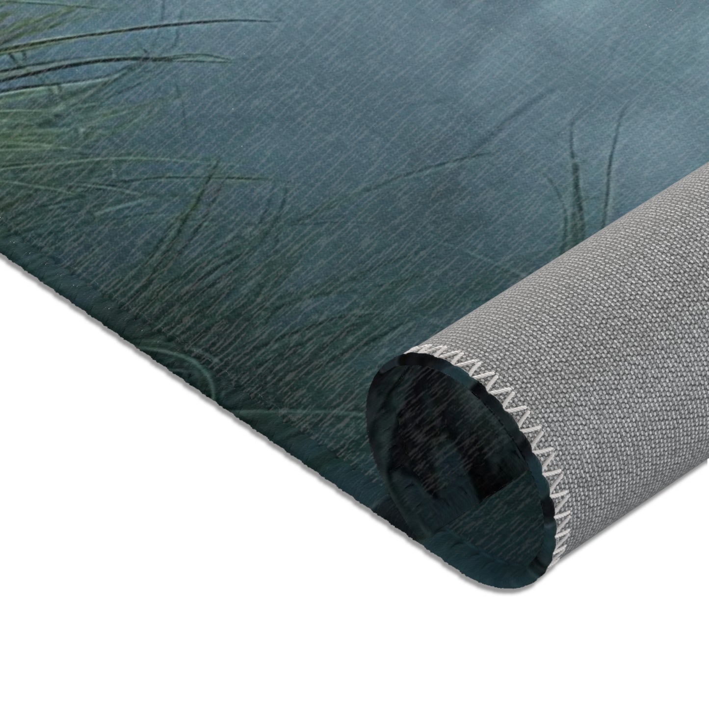 Bonekeeper’s Whisper Area Rug – Misty Graveyard Sentinel