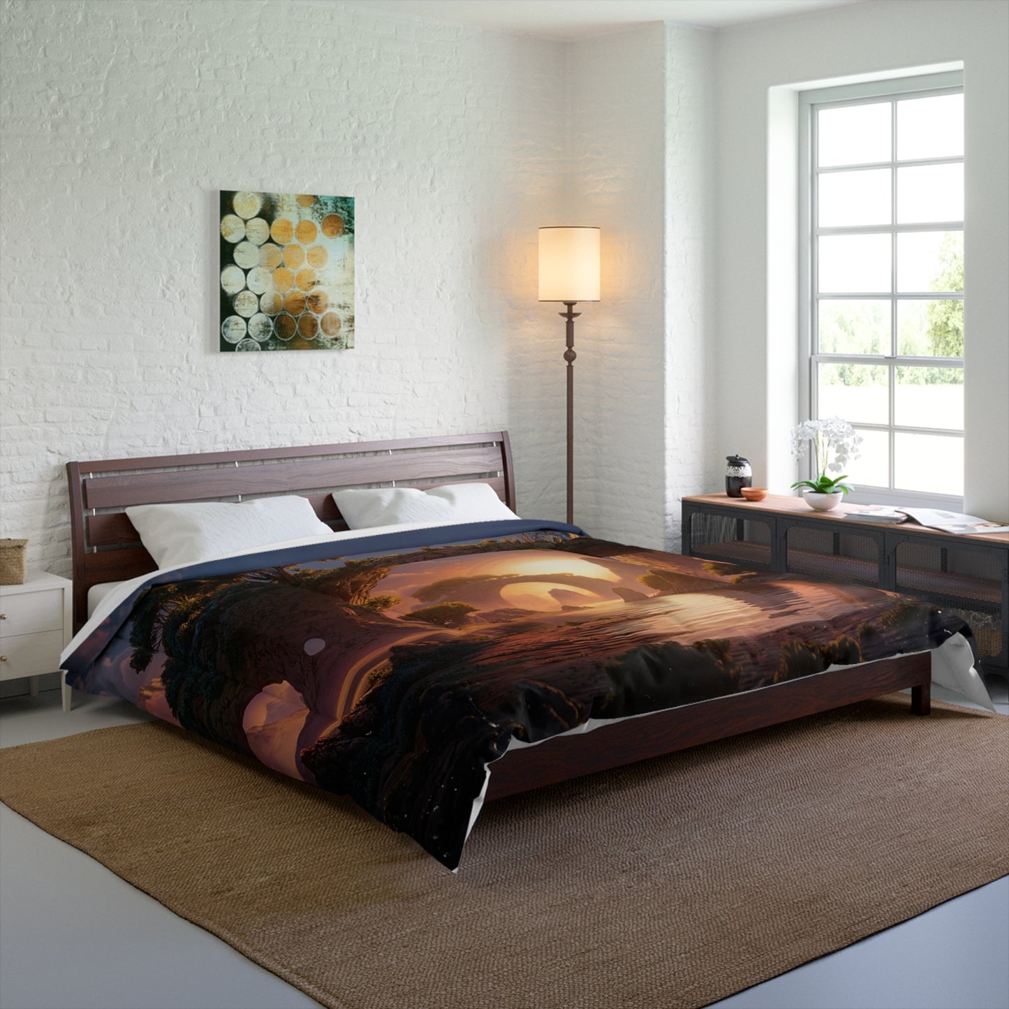 Celestial Archway Comforter – Sunset Over Whispering Stone Canyons