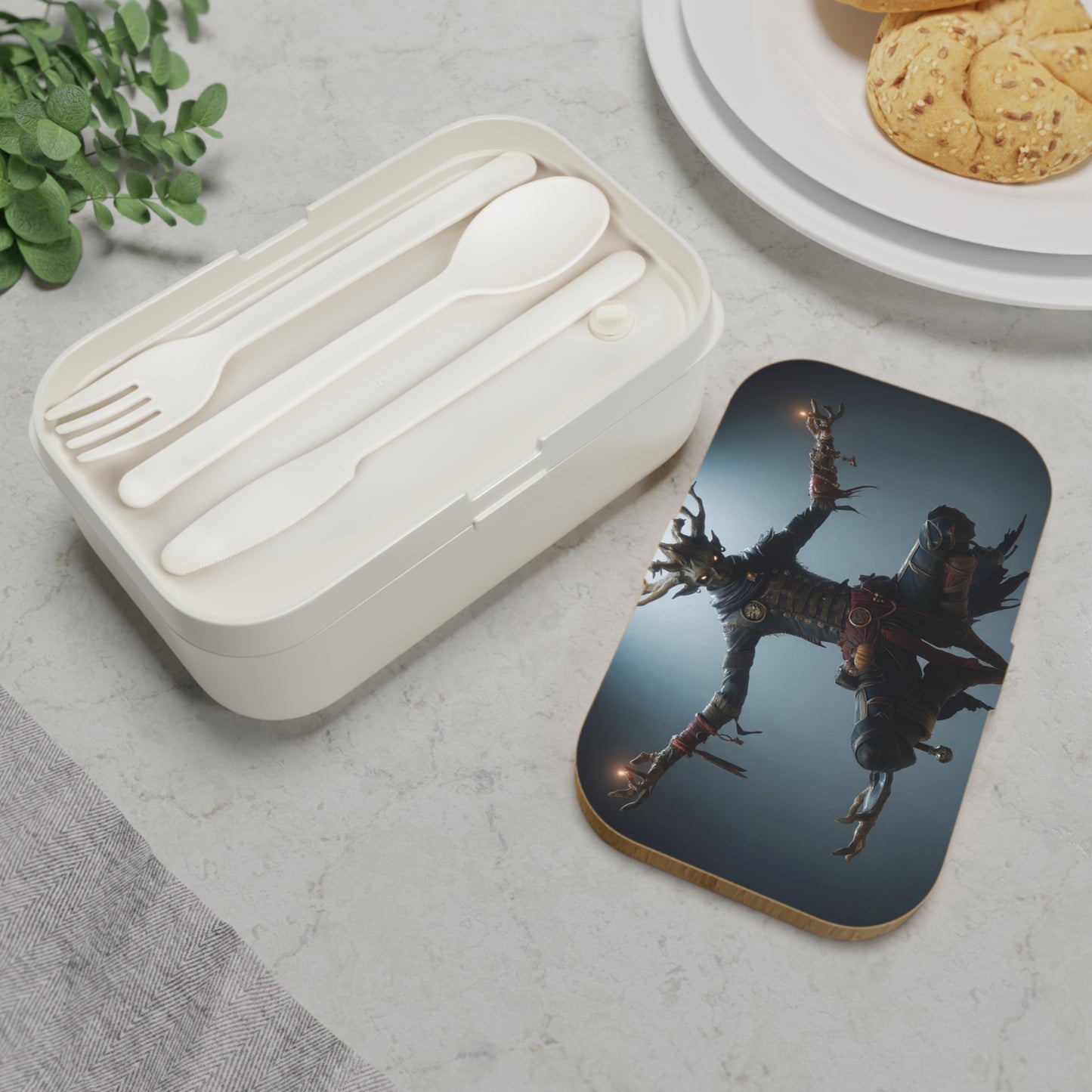Celestial Stag Witch Bento Lunch Box – Floating in Twilight Ritual