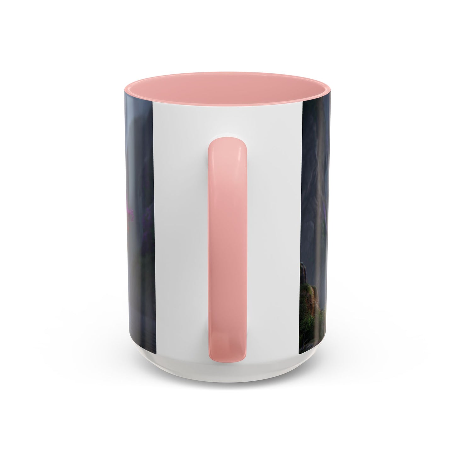 Prismatic River Tree Accent Coffee Mug (11, 15oz) – Neon Canopy Moonlight Reflections