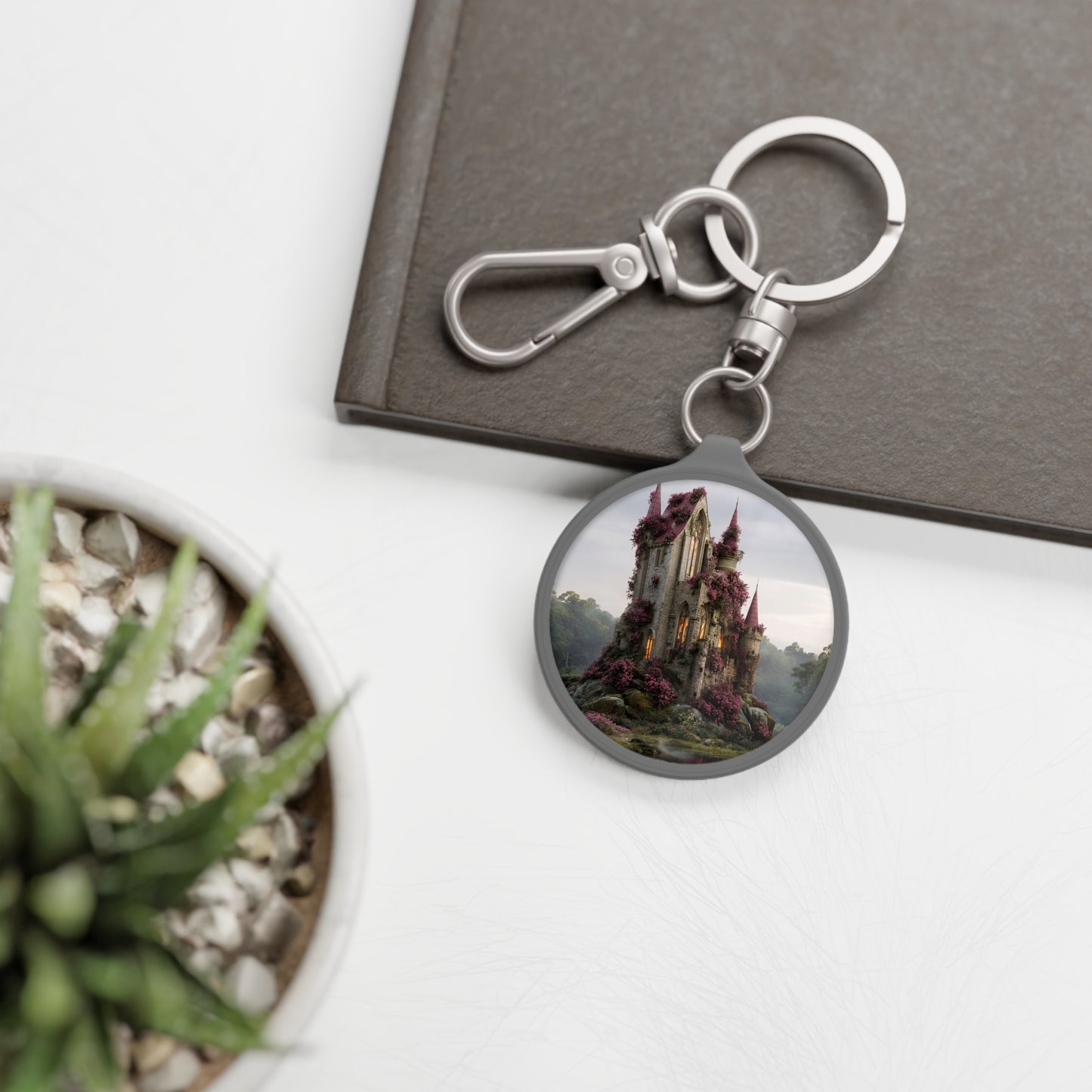 Rose-Spangled Castle Keyring Tag – Whispering Wilds Abode