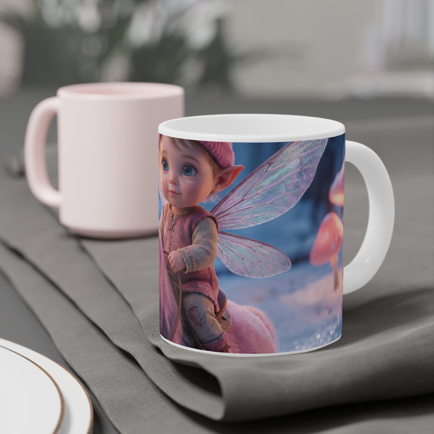 Snow Unicorn Rider Ceramic Mugs (11oz\15oz\20oz) – Winter Faerie’s Quiet Ride