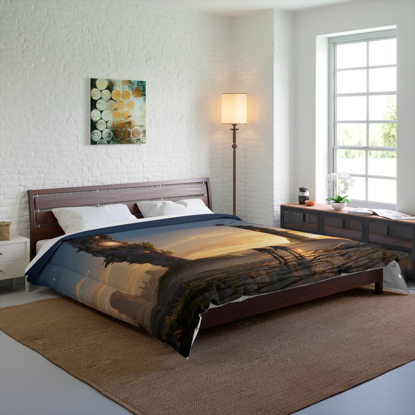 Twin Travelers Comforter – Sunset Portal Dreamscape