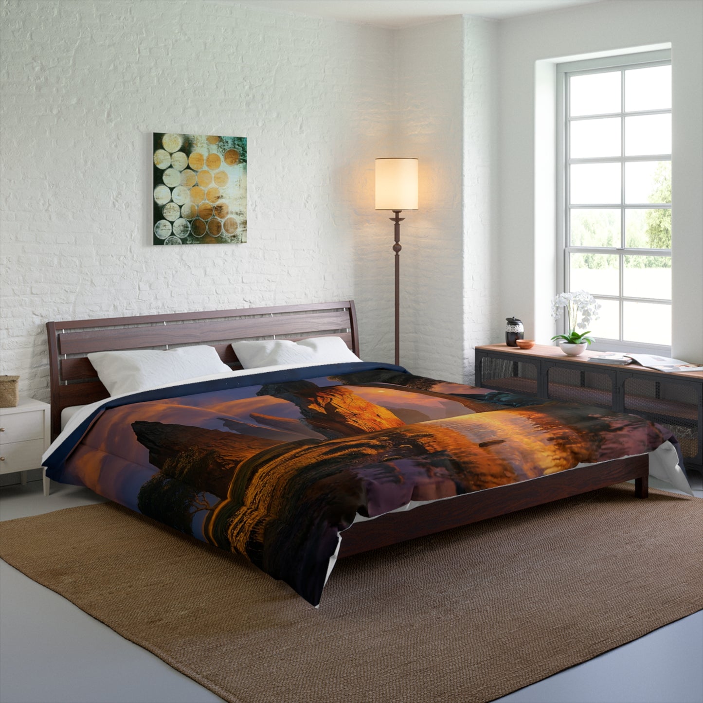 Celestial Stone Arch Comforter – Twilight Gateway Dreamscape