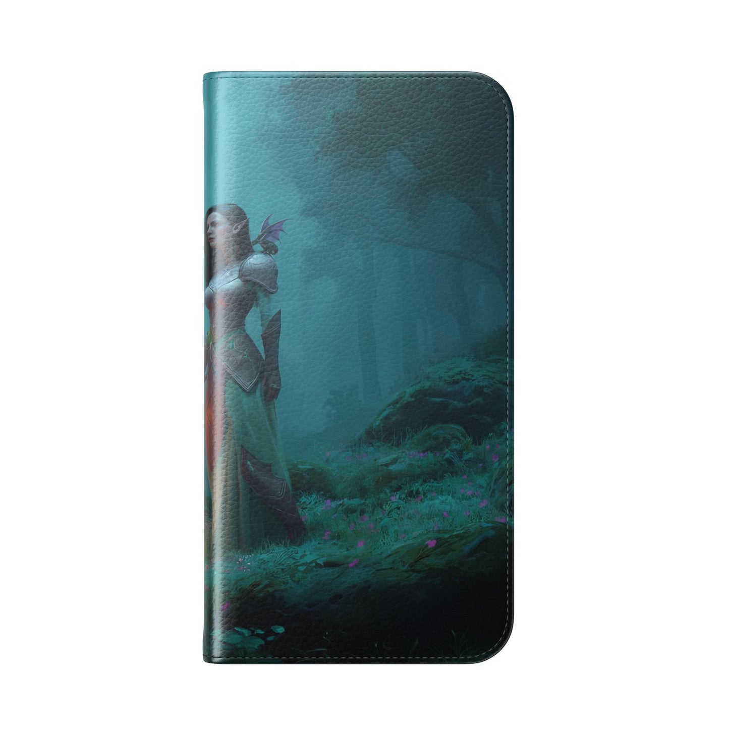 Forest Guardian Flip Cases – Elven Sentinel with Glowing Blade