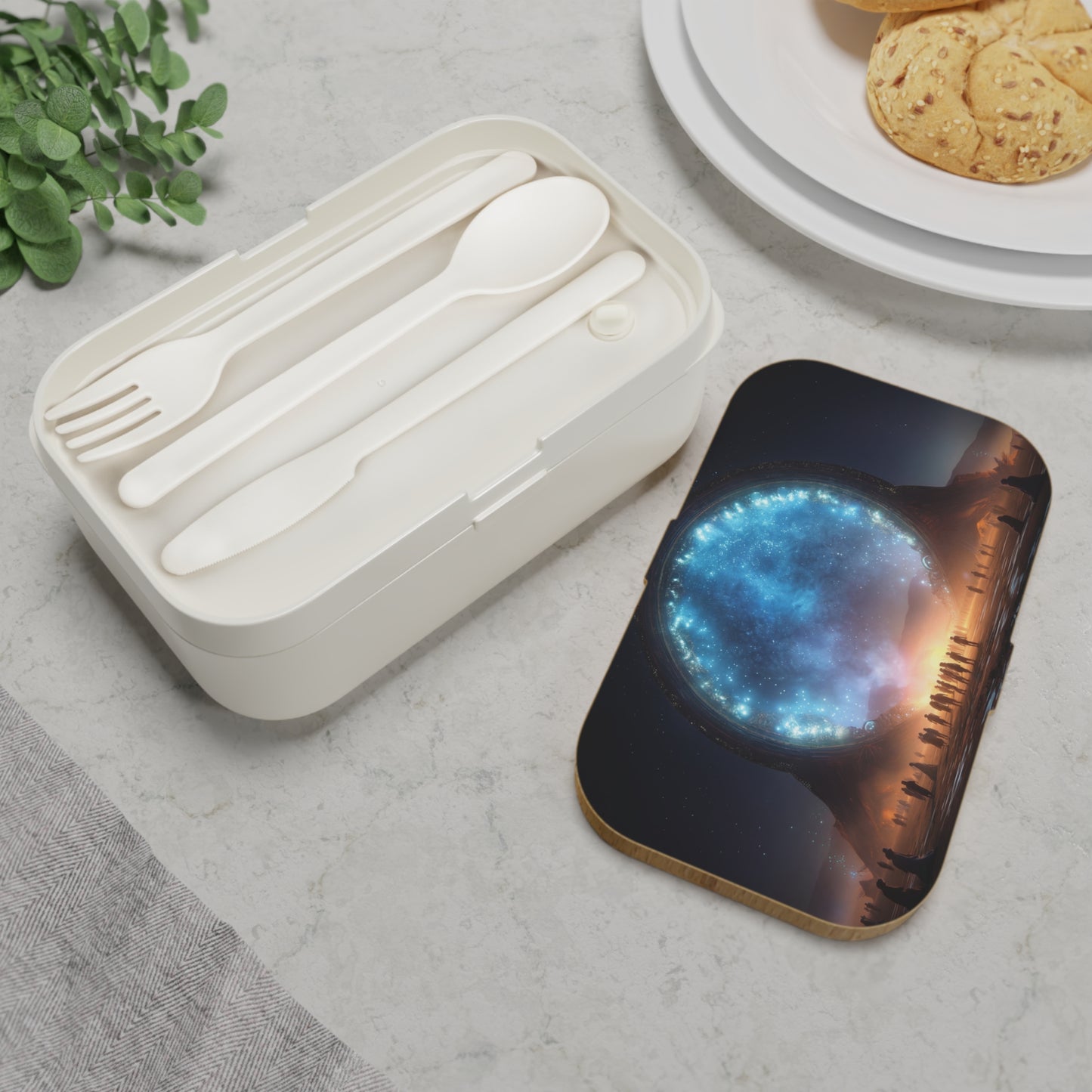 Celestial Portal Bento Lunch Box – Where Stars Meet Earth’s Warmth
