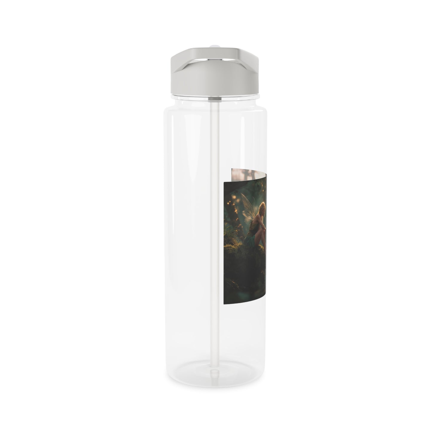 Forest Sentinel Tritan Water Bottle – Mossy Cliff Guardian