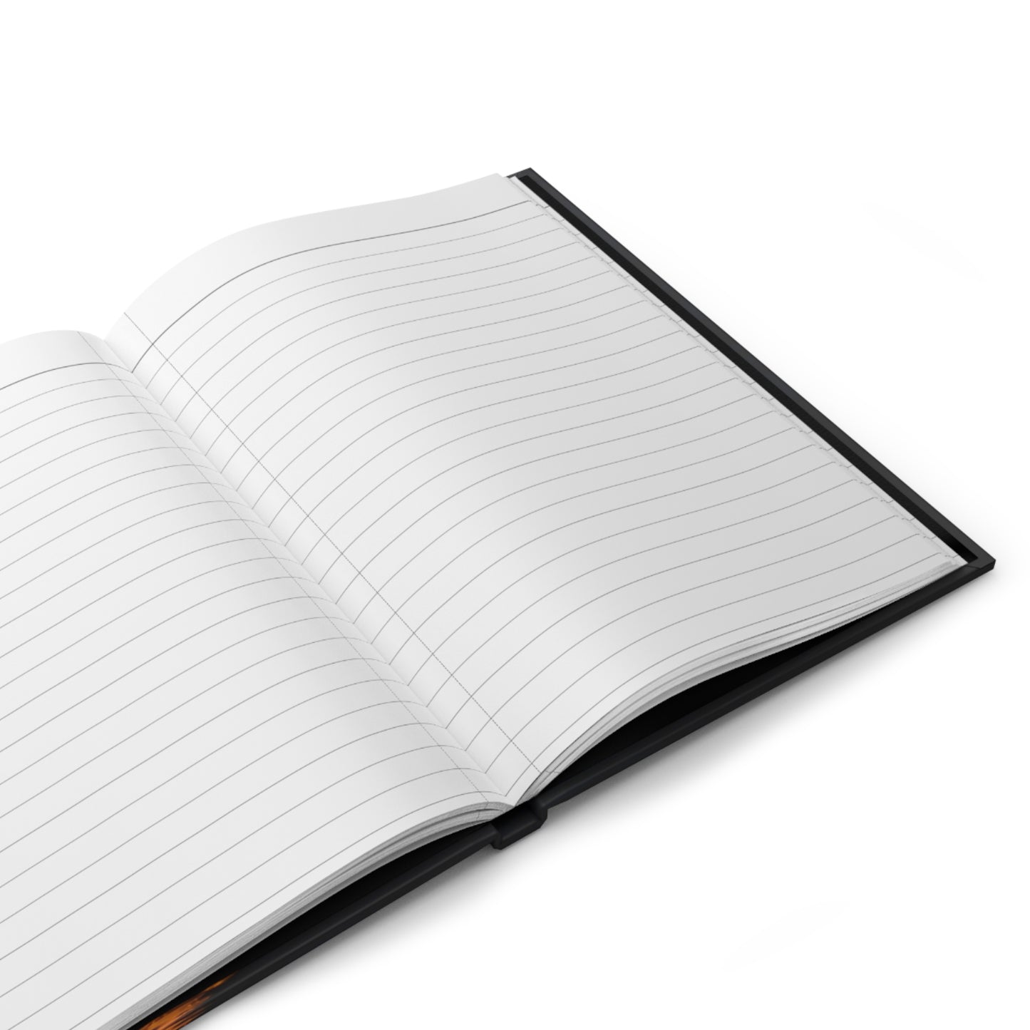 Fire Whirlpool Hardcover Journal Matte – Golden Hour Mirage