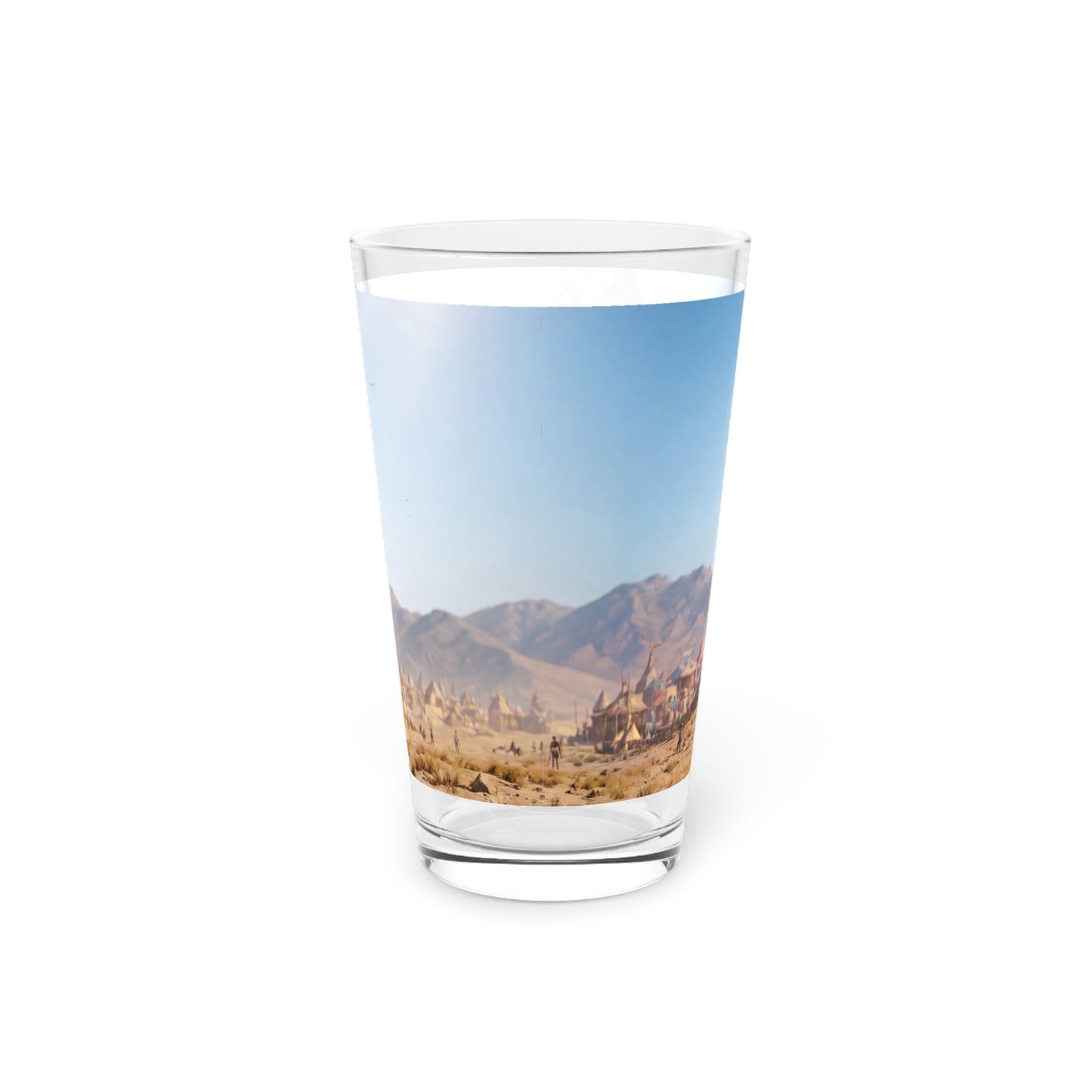 Desert Citadel Pint Glass – Sun-Drenched Gateway to Forgotten Lands
