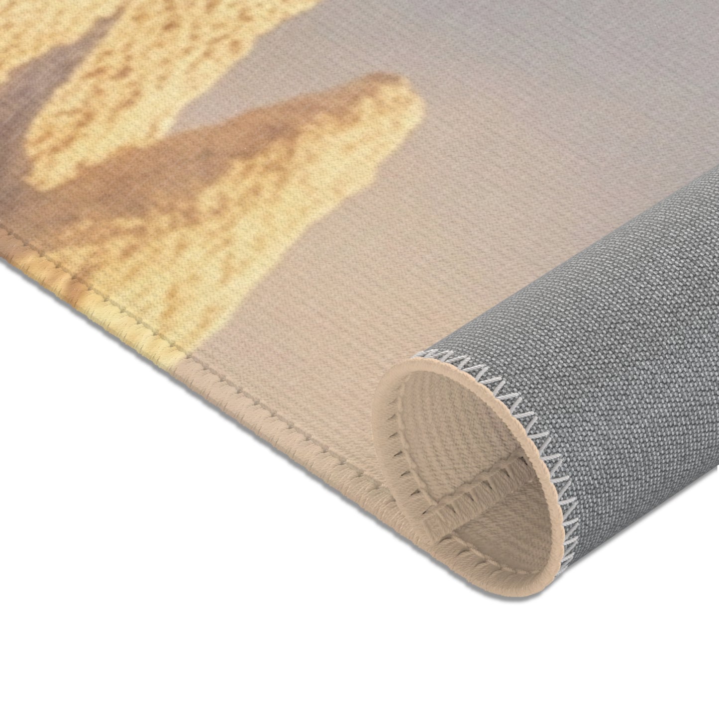 Desert Castle Area Rugs – Sunlit Sandscape Gateway