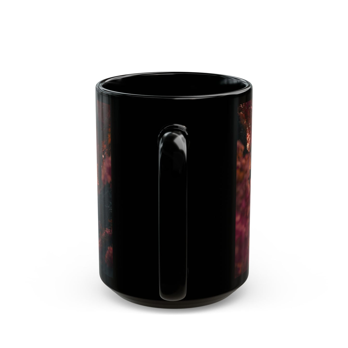 Crimson Canopy Couple Mug – Sunset Embrace in Fantasy Forest