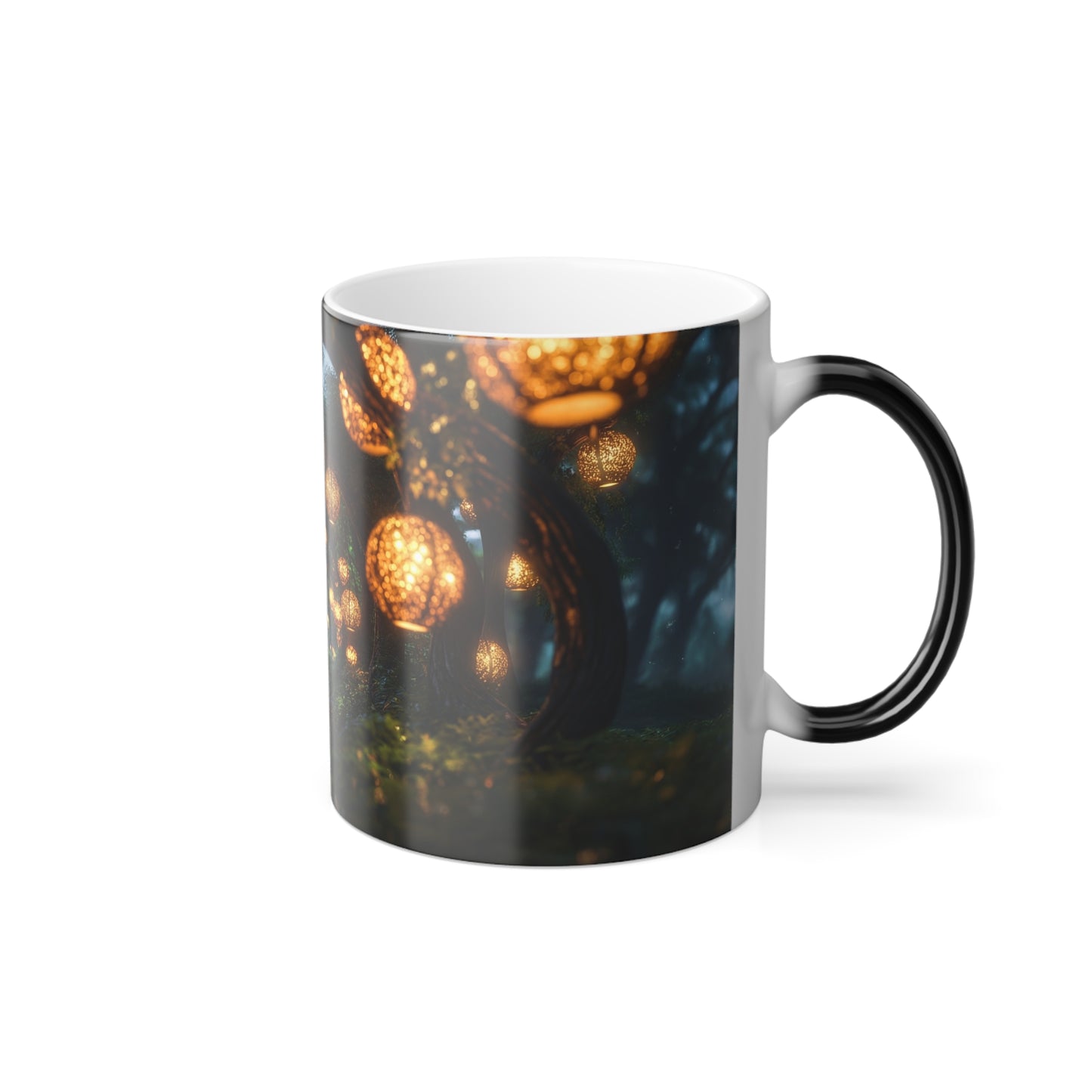 Lantern Grove Color Morphing Mug, 11oz – Girl Walking Through Golden Tunnel