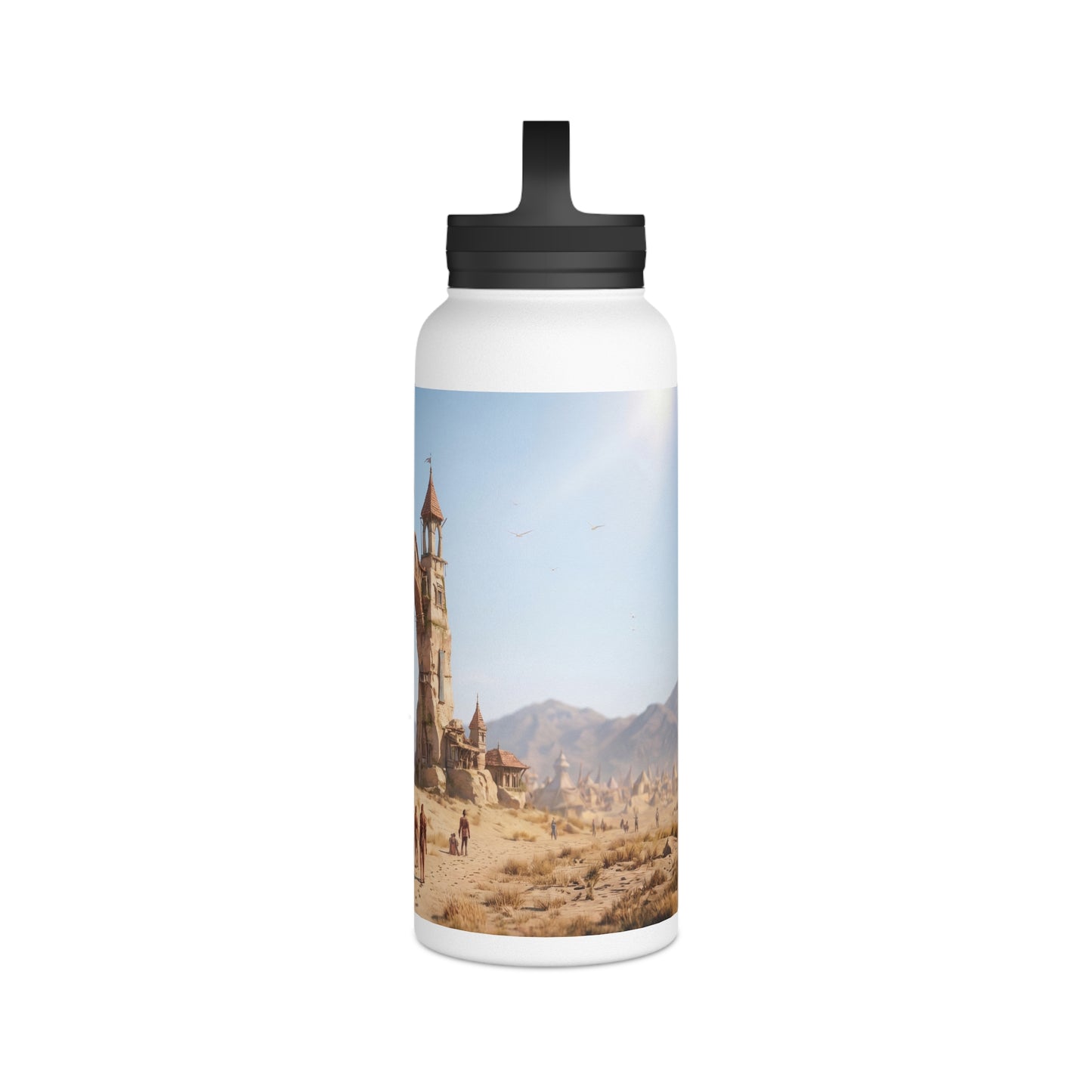 Desert Citadel Water Bottle – Sun-Kissed Oasis Gateway