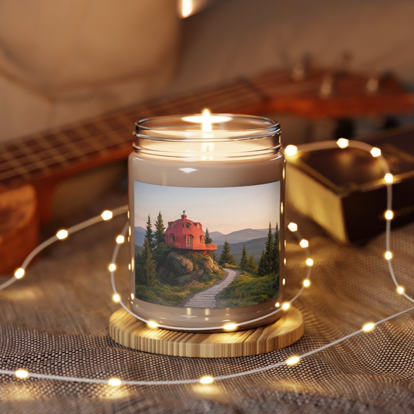 Red Dome Cottage Scented Soy Candles with White Lid, 9oz – Sunset Summit Sanctuary