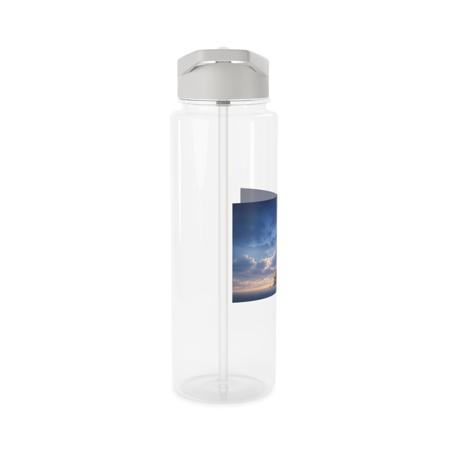 Towering Lighthouse Tritan Water Bottle – Beacon of the Twilight Sea