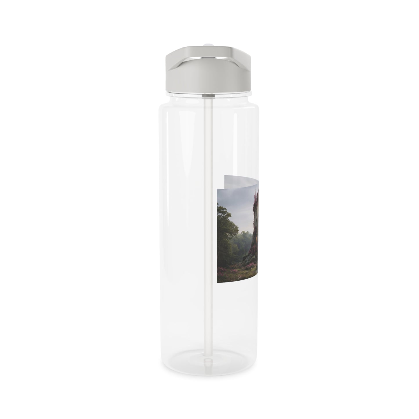 Blooming Stone Castle Tritan Water Bottle – Rose Garden Gothic Retreat
