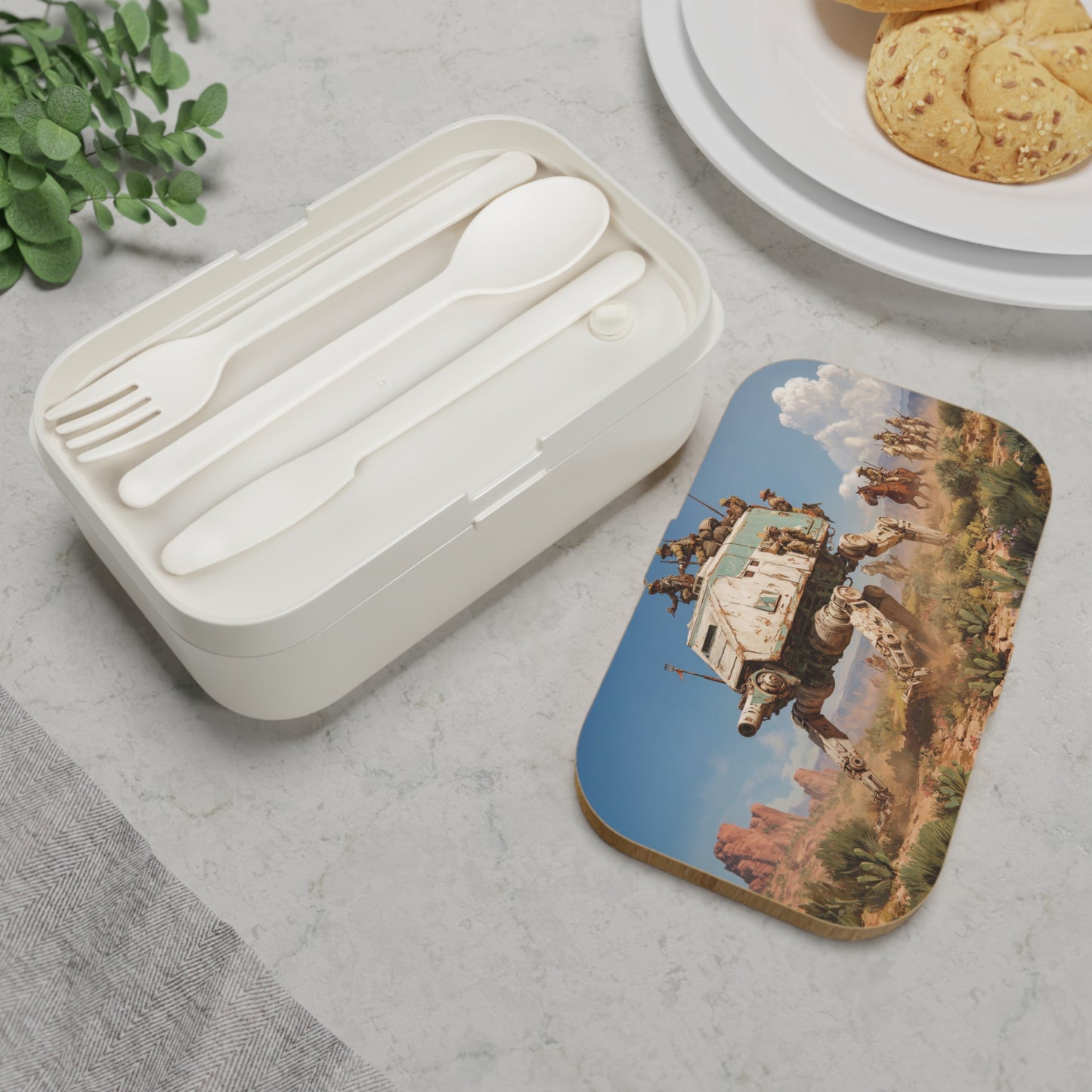 Desert Frontier Walker Bento Lunch Box – Dusty Tech Meets Cowboy Sun