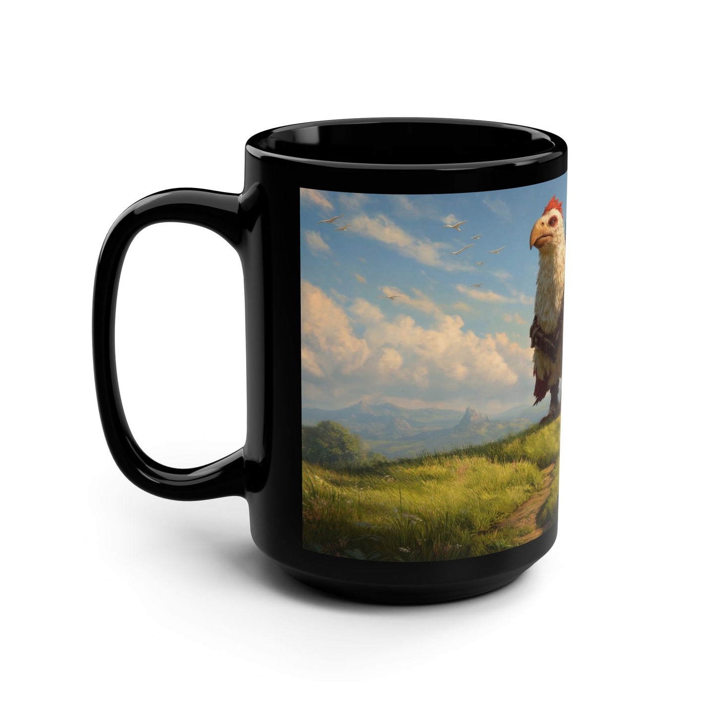 Giant White Falcon Mug, 15oz – Riders on the Crest of Morning Glory