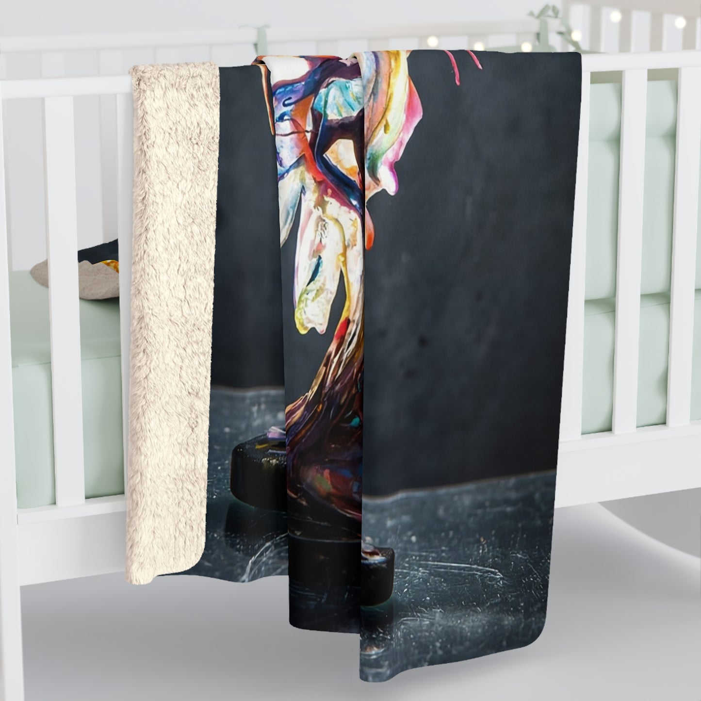 Prism Tree Sherpa Fleece Blanket – Liquid Rainbow Canopy Wrap