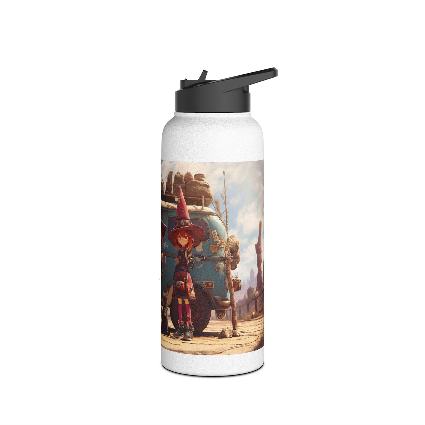Witch Roadtrip Trio Stainless Steel Water Bottle, Standard Lid – Dusty Desert Spellbound