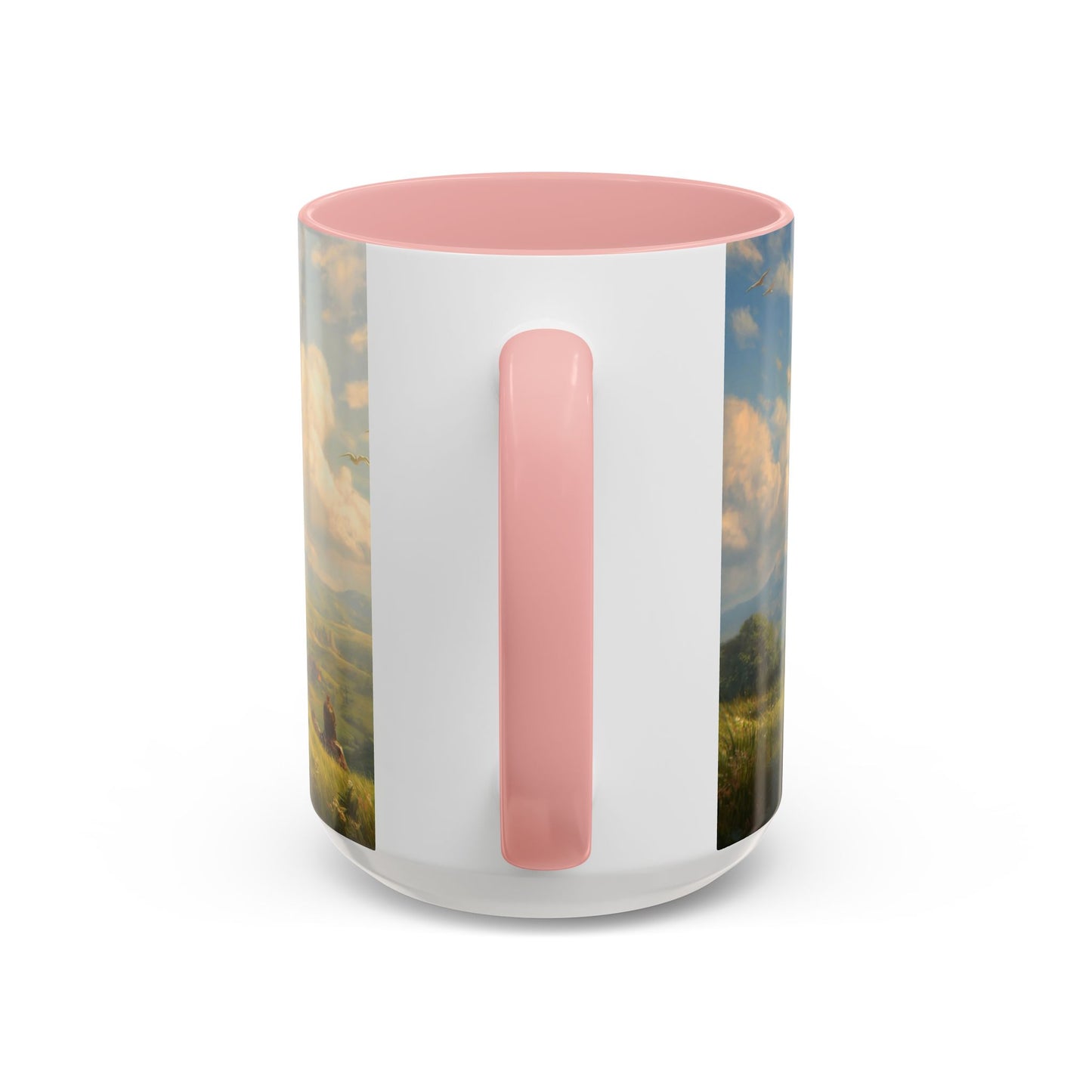 Great Aerie Pathfinder Mug – Dawn’s Flight Over Verdant Hills
