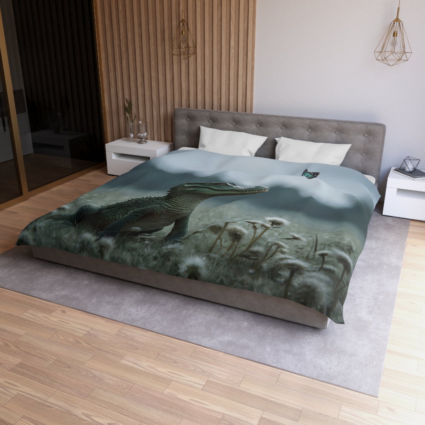 Gentle Croc Guardian Duvet Cover – Misty Meadow Butterfly Watch