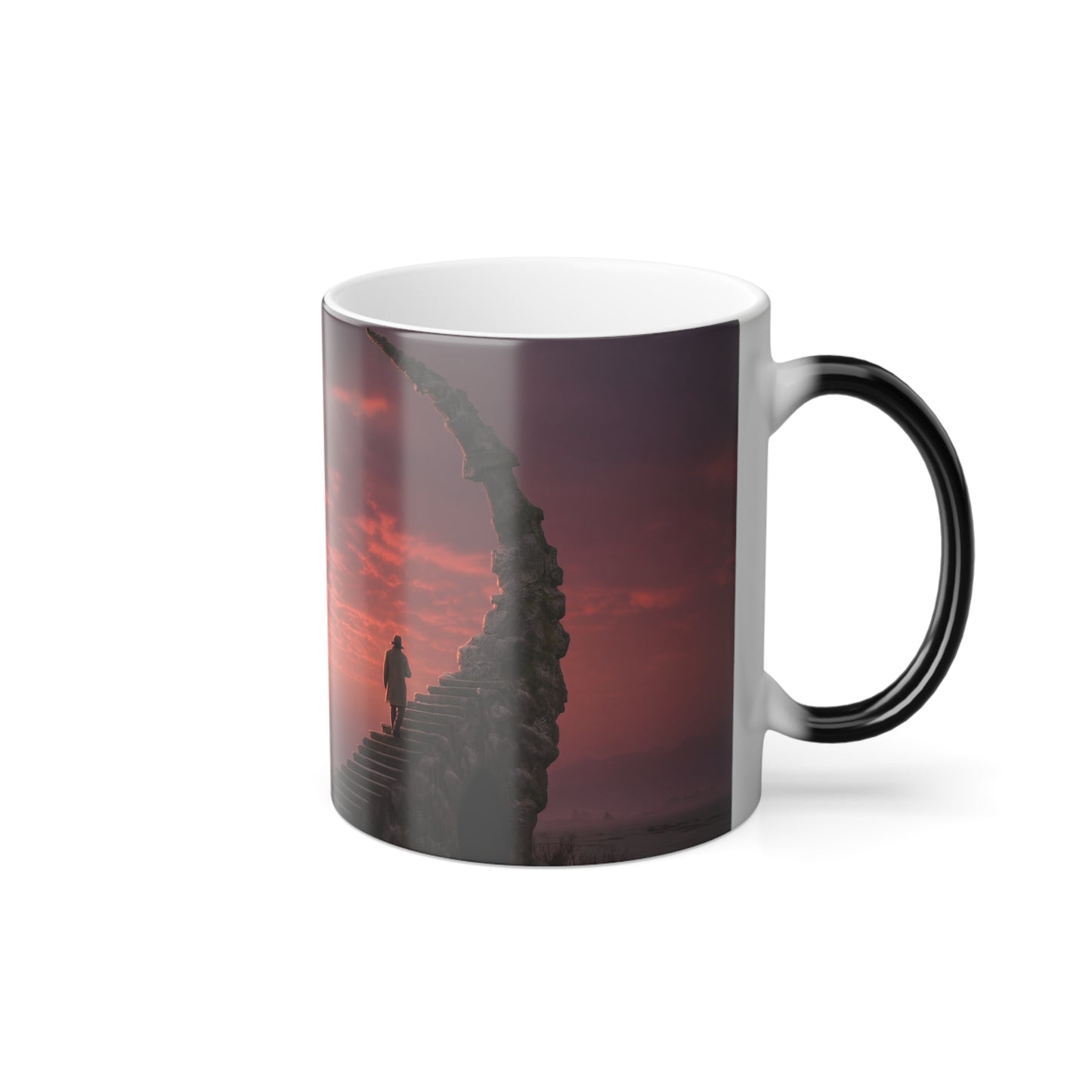 Stairway to Dawn Color Morphing Mug, 11oz – Crimson Horizon Sentinel