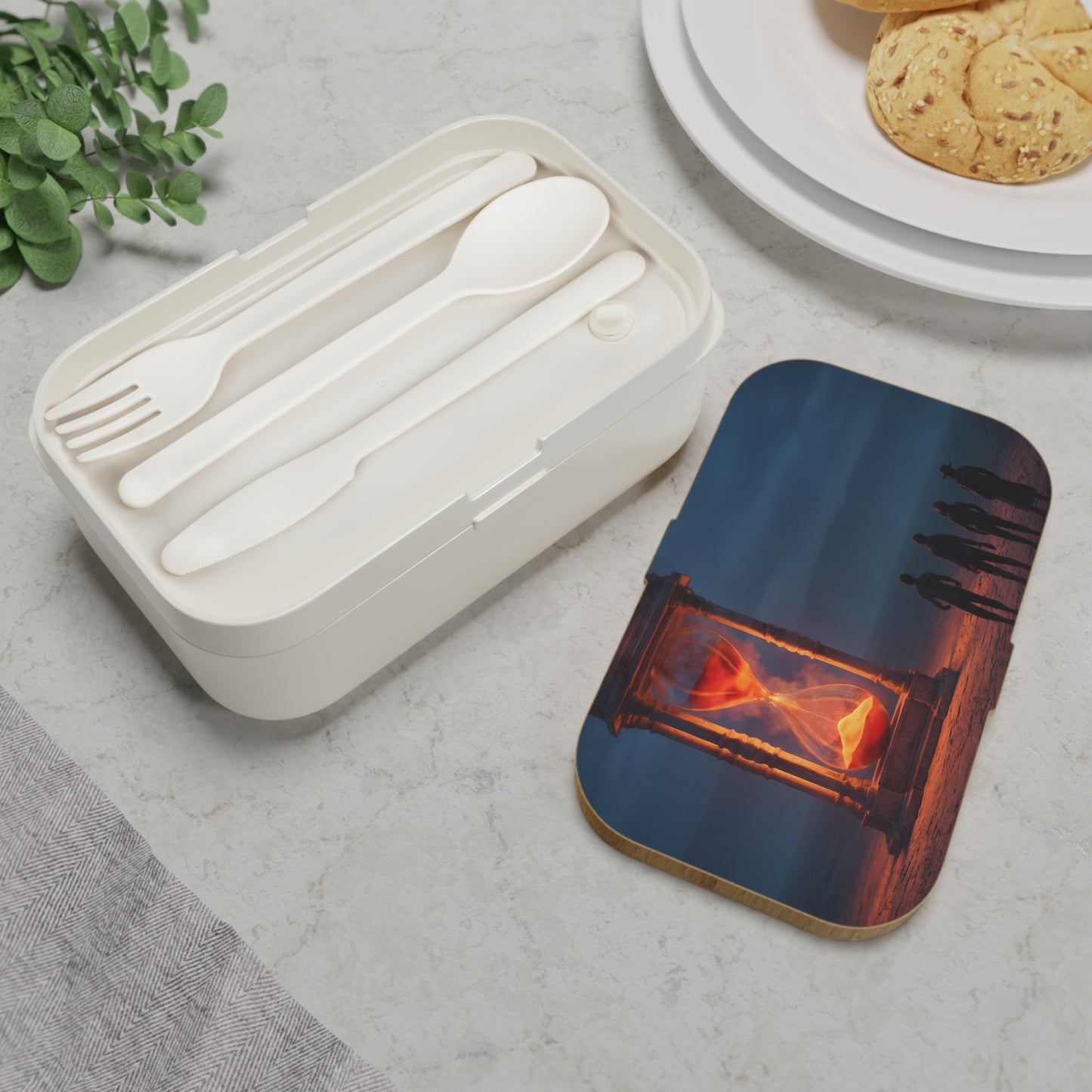 Hourglass Monument Bento Lunch Box – Sunset’s Final Count
