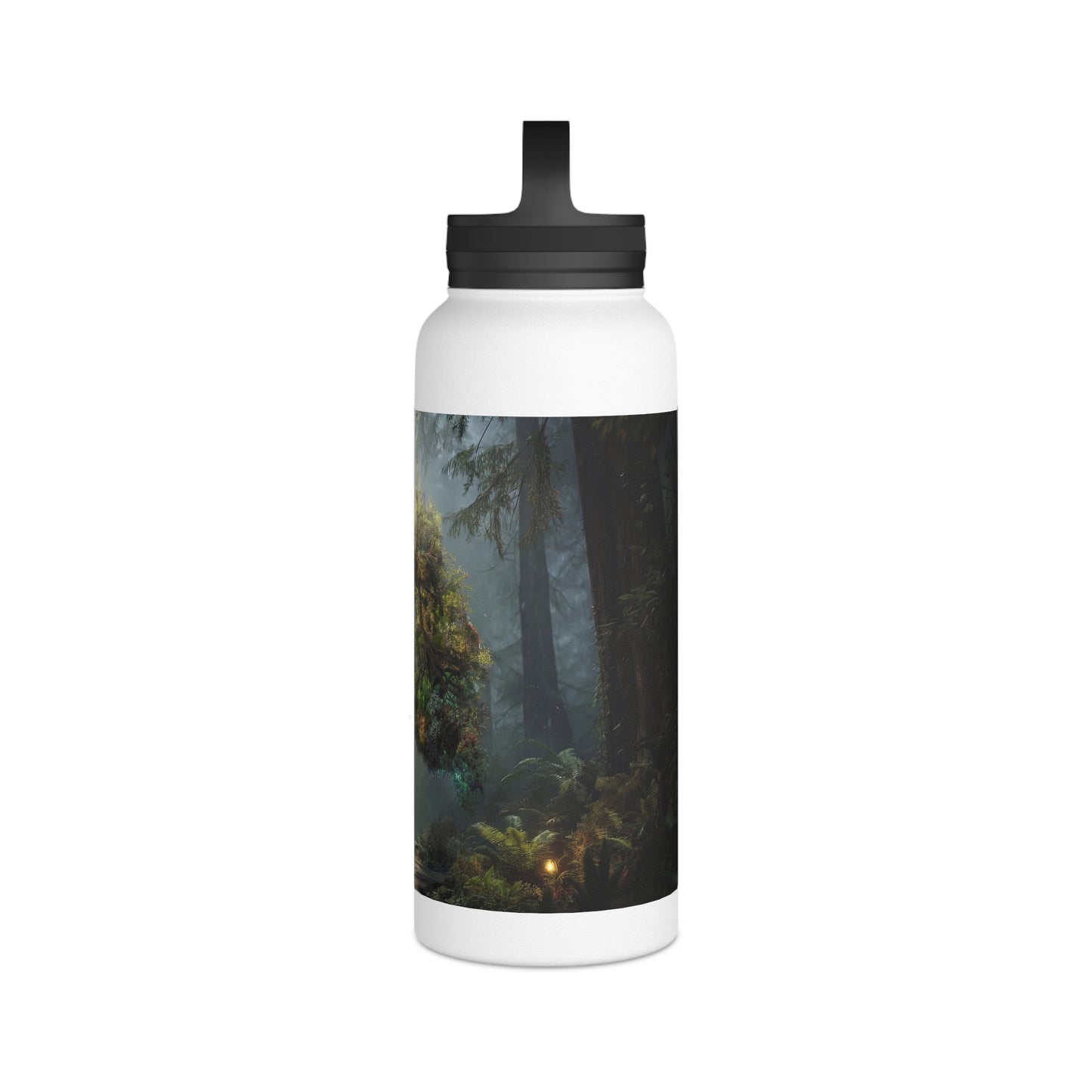 Lungs of the Wild Stainless Steel Water Bottle, Handle Lid – Breath of the Ancient Grove