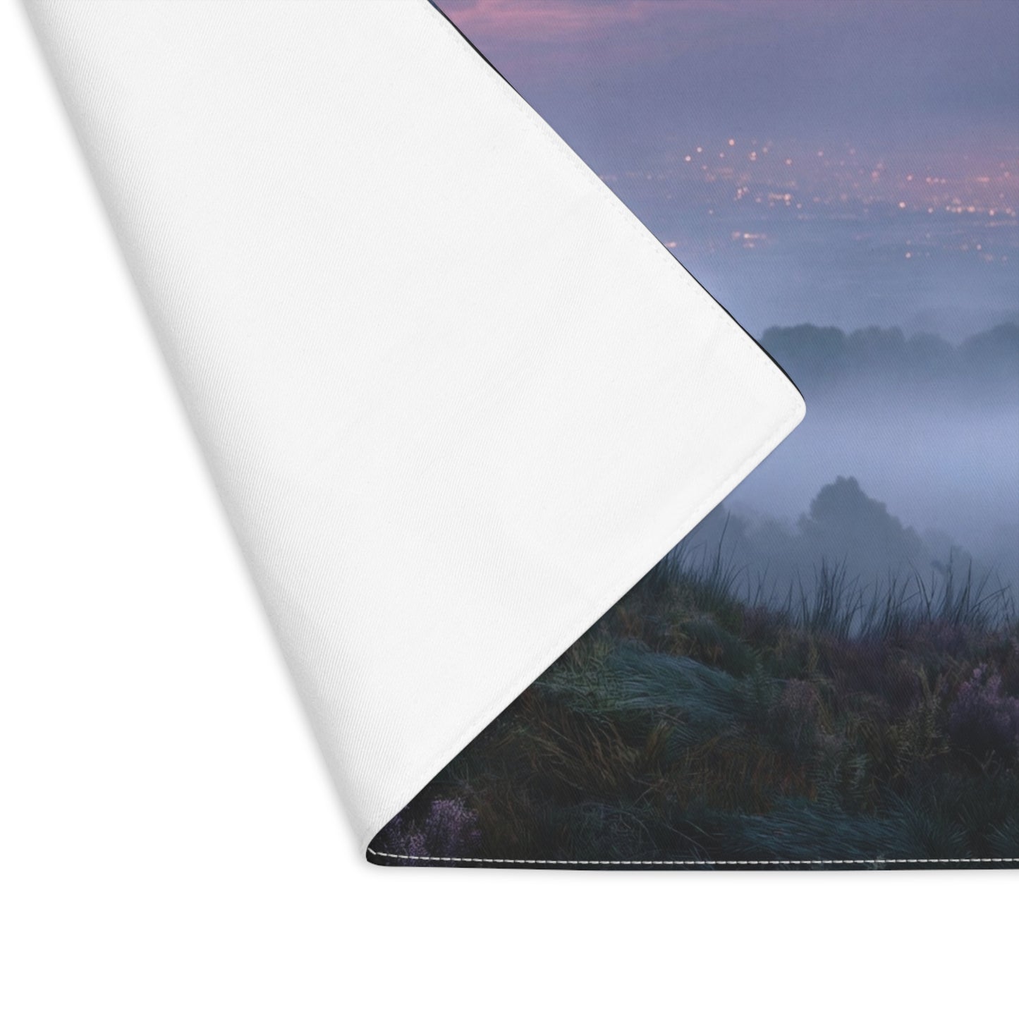 Moonlit Wanderer Placemat – Twilight Over the Misty Vale