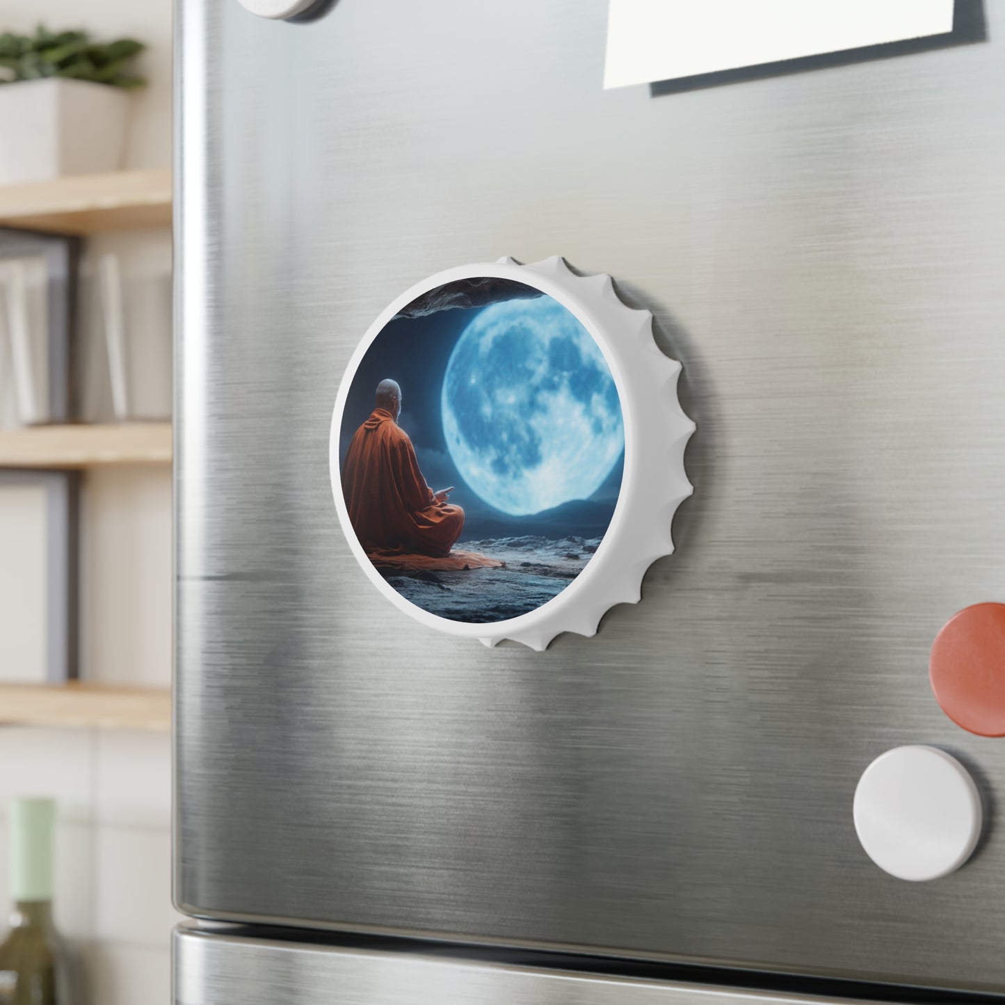 Lunar Meditation Bottle Opener – Moonlit Cave Stillness