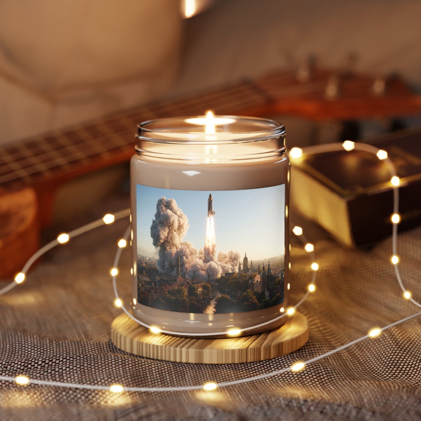 Rocket Launch Scented Soy Candles with White Lid, 9oz – Urban Skyward Ascent