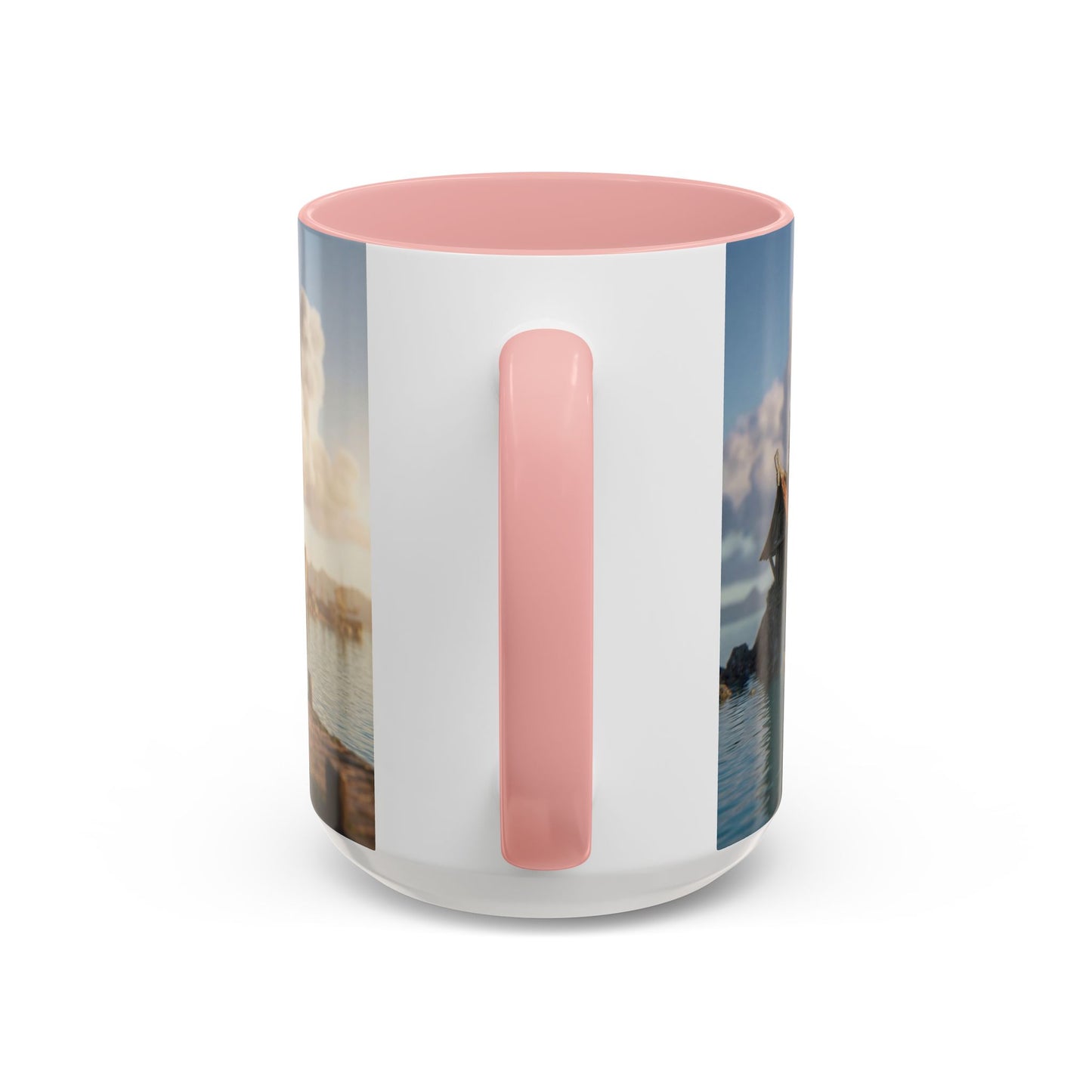 Harbor's Whisper Accent Coffee Mug (11, 15oz) – Sunset Village by the Sea