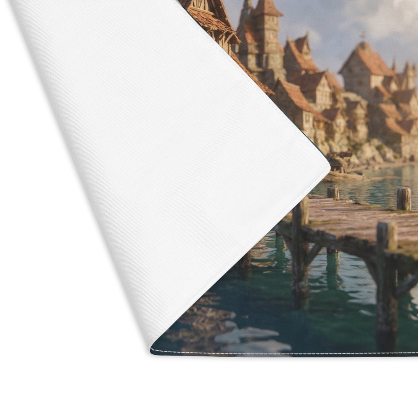 Seaside Viking Village Placemat – Sunlit Harbor Haven