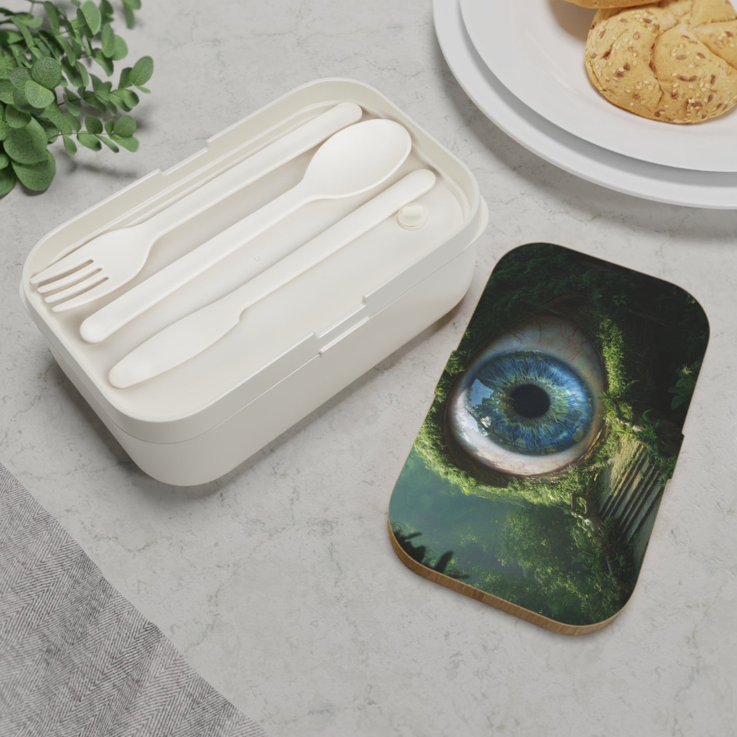 Guardian Eye Bento Lunch Box – Forest Watcher’s Twilight Portal