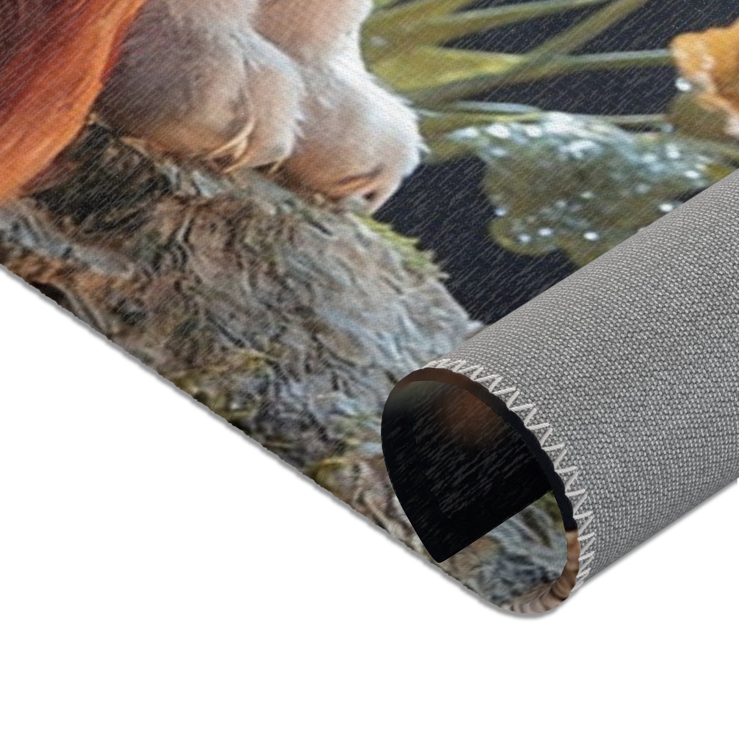 Moonlit Dragon Cat Area Rug – Whispers of the Celestial Guardian