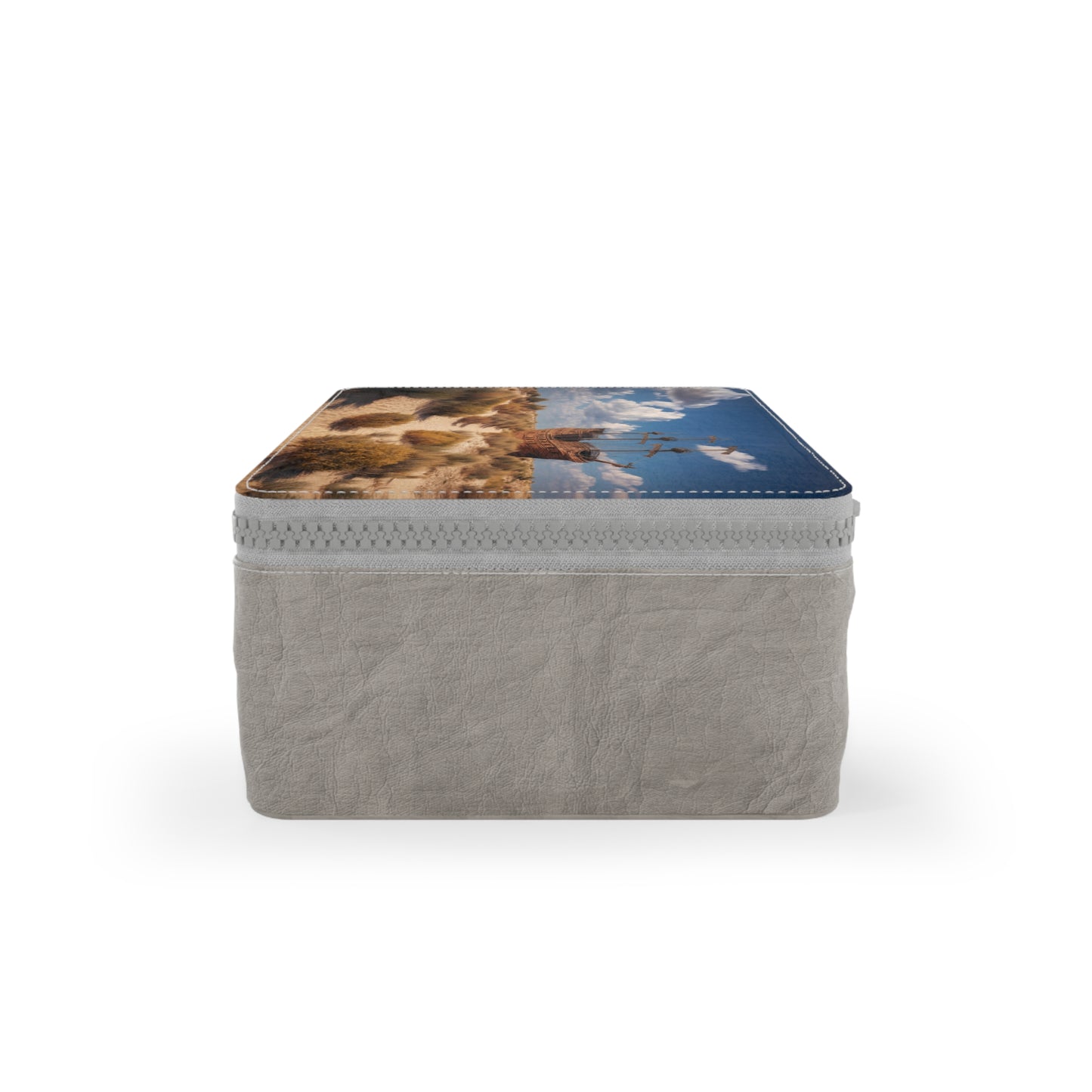 Desert Shipwreck Paper Lunch Bag – Golden Sandscape Voyage