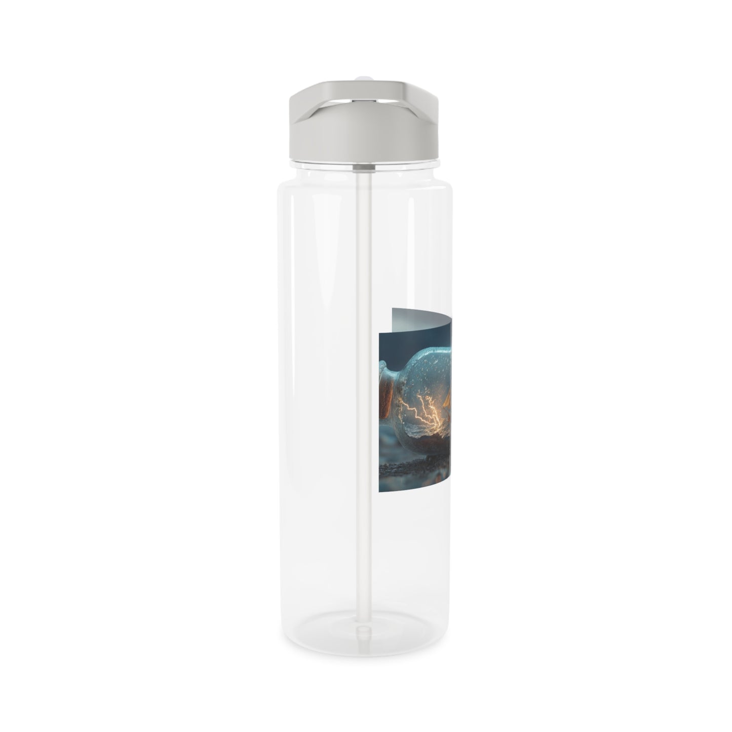 Lightning Ship Tritan Water Bottle – Stormy Seas in a Glass Vessel