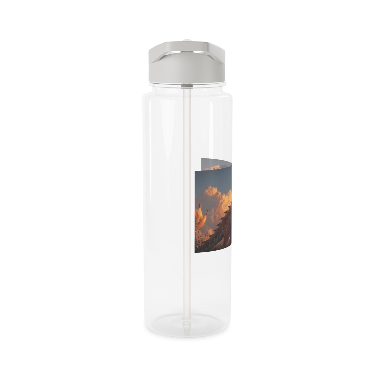 Amber Dawn Dragon Tritan Water Bottle – Sunset Guardian