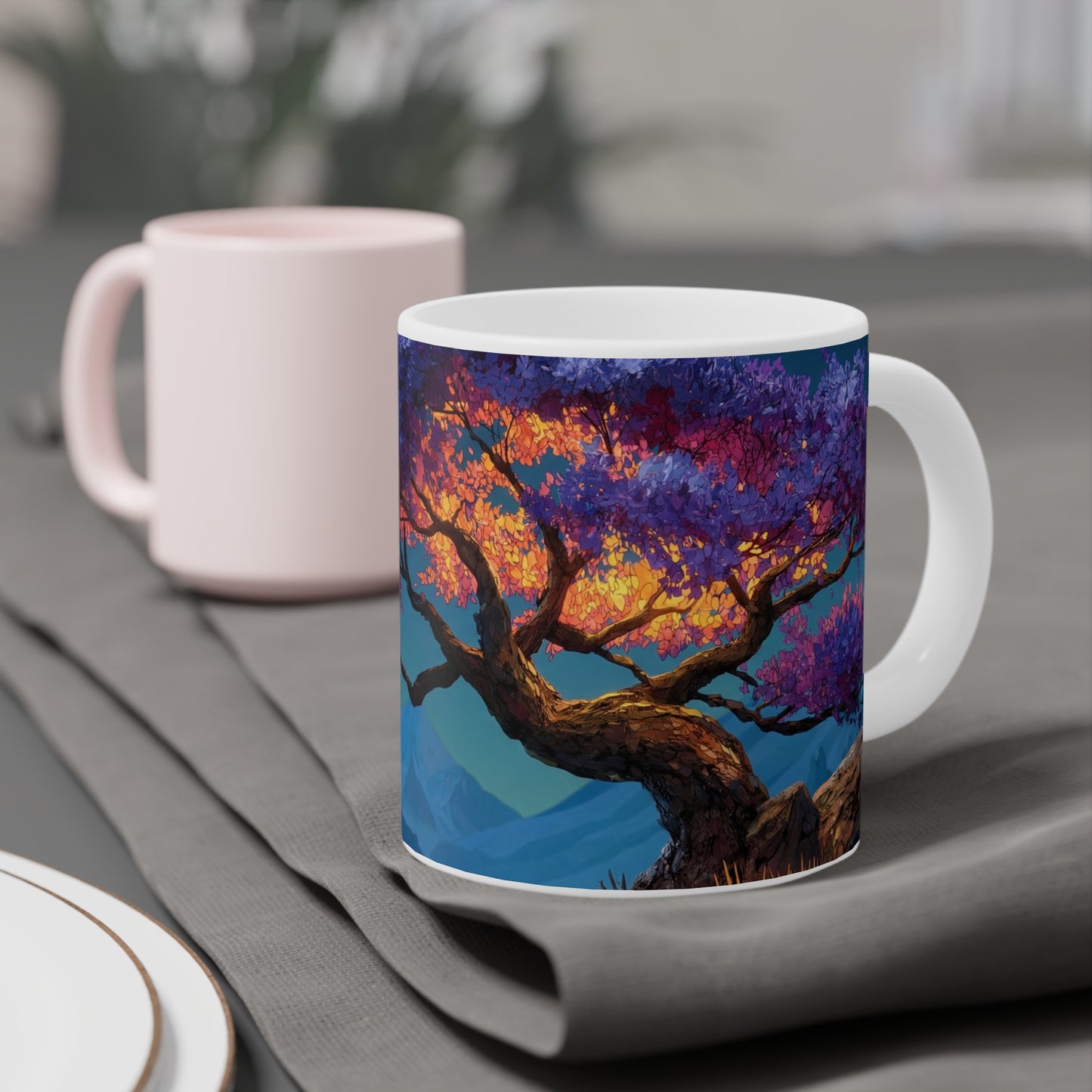 Starlit Whisper Tree Ceramic Mugs (11oz\15oz\20oz) – Twilight’s Velvet Crown