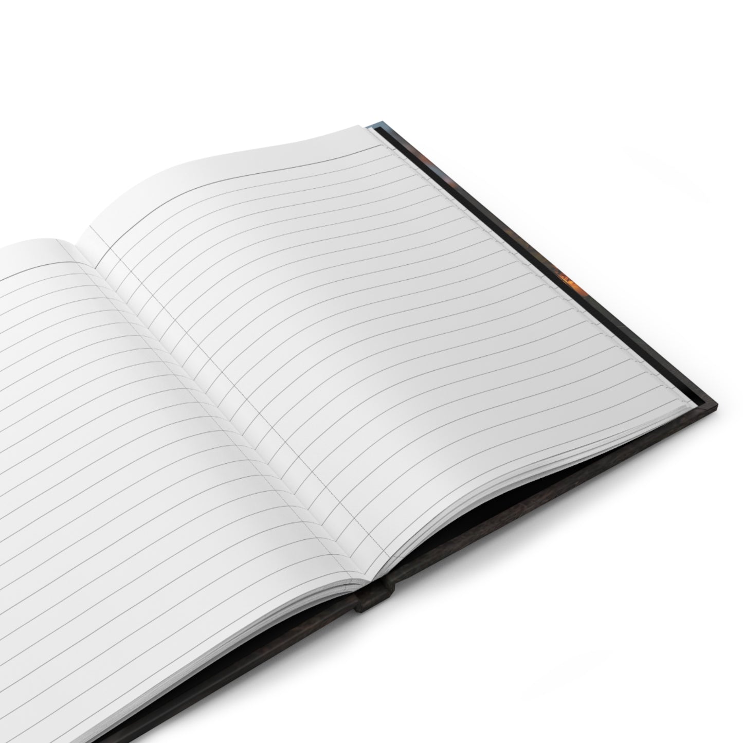 Whispering Grove Hardcover Journal Matte – Glowlit Path Through Enchanted Wilds