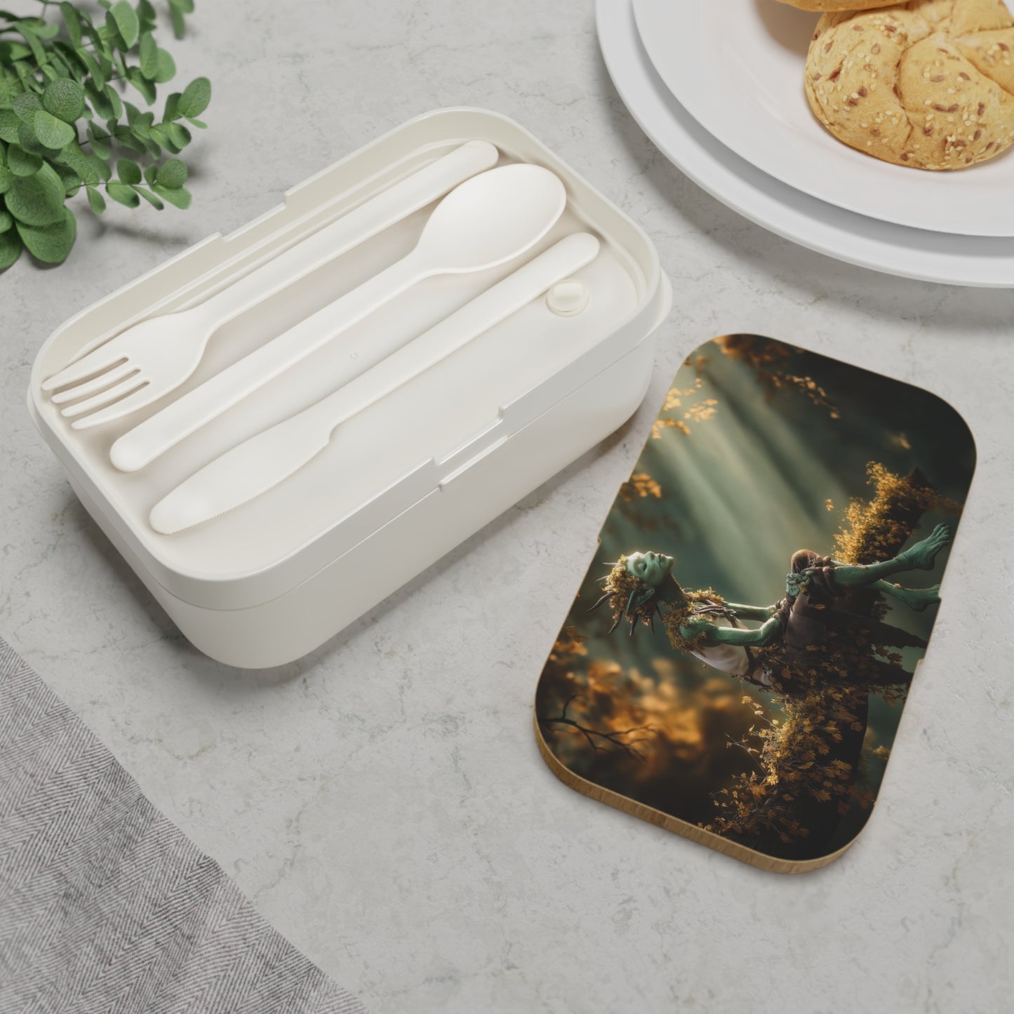 Autumn Sprite Bento Lunch Box – Golden Light in the Whispering Woods
