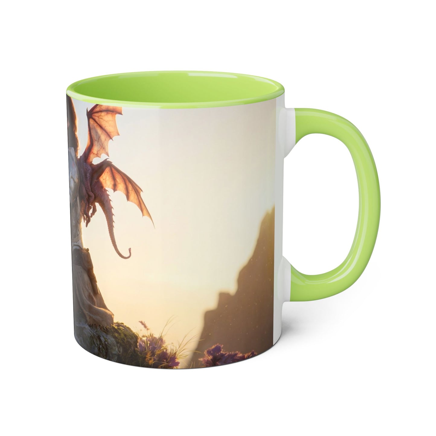 Elf Knight & Dragon Accent Mugs, 11oz – Dawn Sentinel Highlands