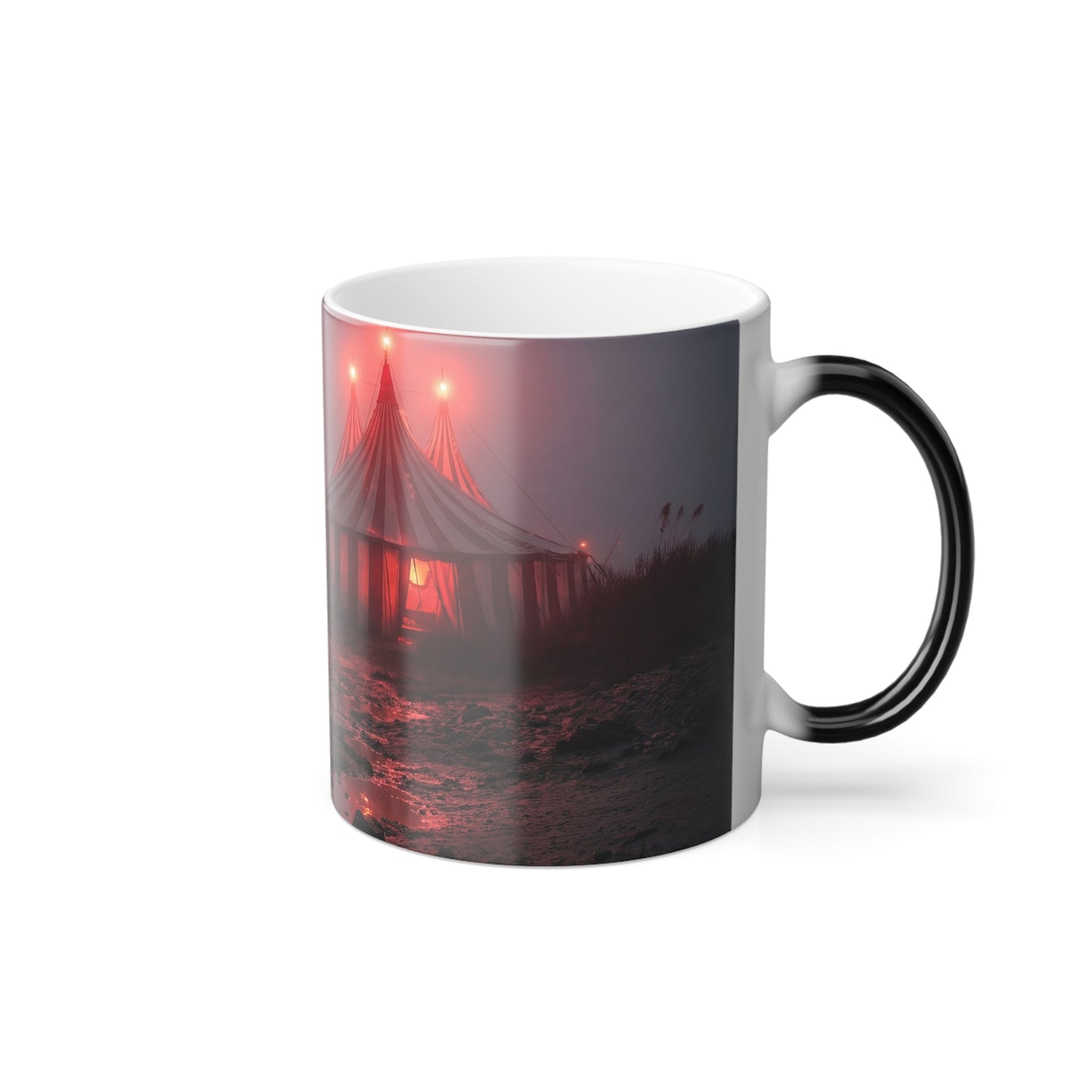 Misty Circus Tent Color Morphing Mug, 11oz – Crimson Tents and Distant Lights
