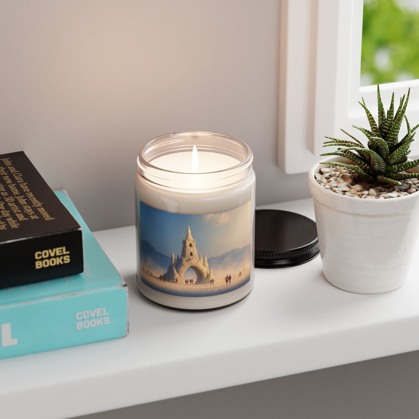 Desert Castle Scented Soy Candle, 9oz – Warm Sandstone Twilight